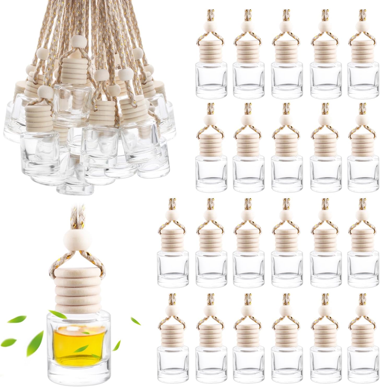 50 Pc Car Air Freshener Diffuser Bottle Set