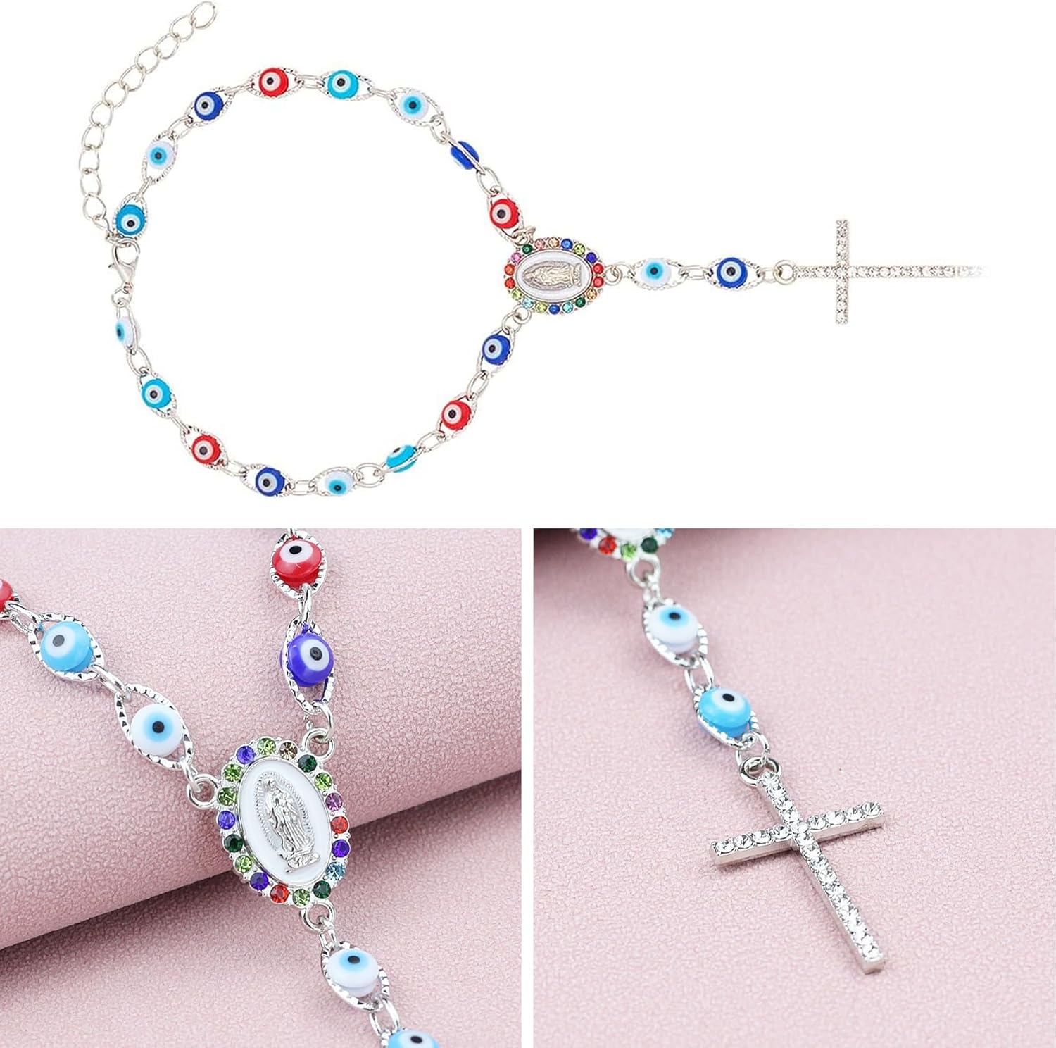 Evil Eye Cross Car Hanging Decor Accessory