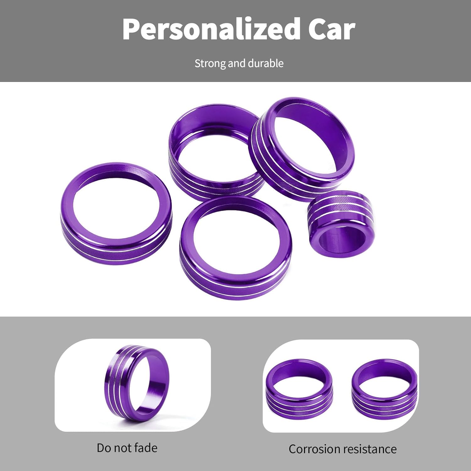 Linskip Purple Shift Knob Trim Kit for 2022-2025 Silverado