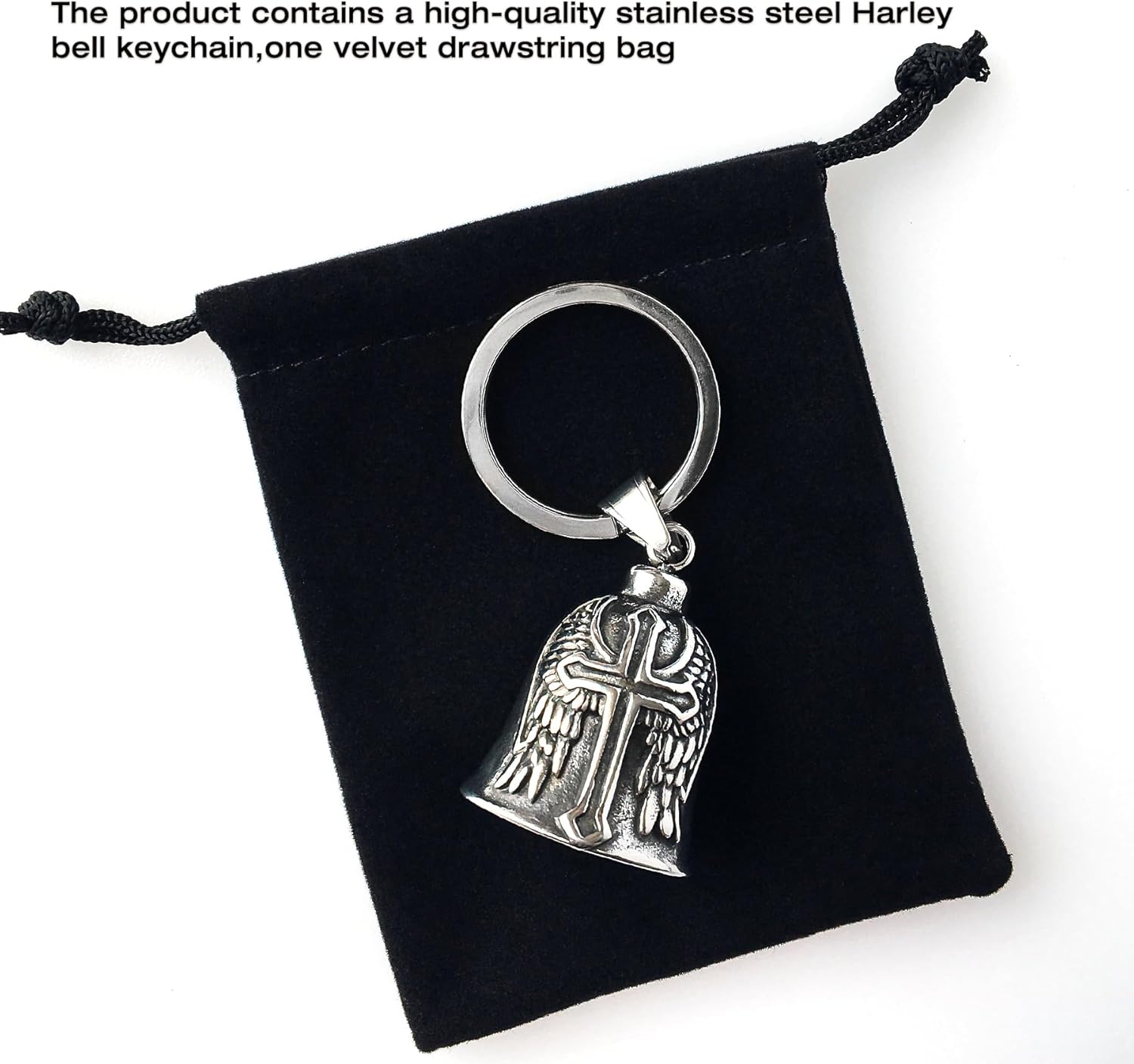 Guardian Bell Motorcycle Keychain for Men - Stylish and Durable