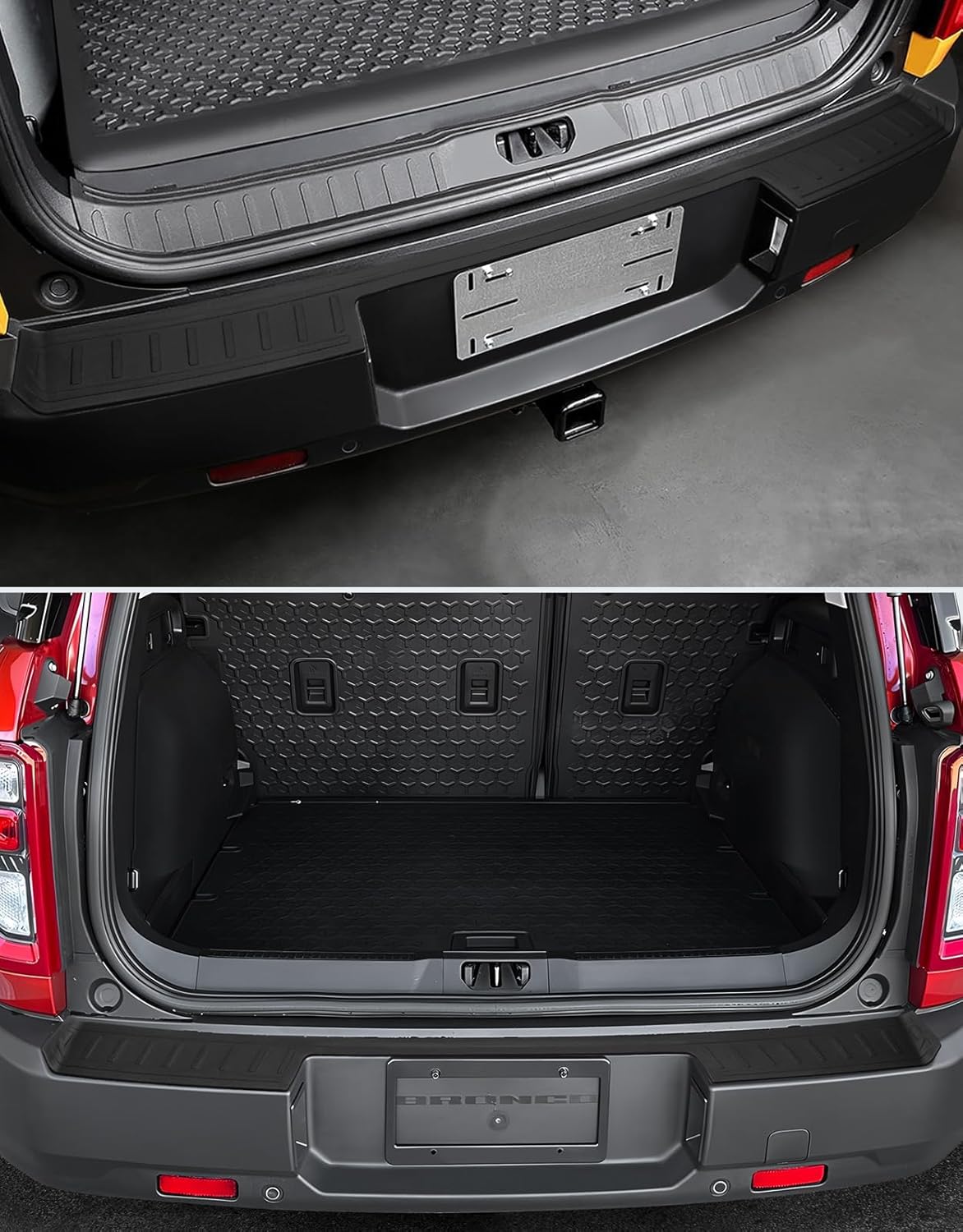 Ecarzo Rear Bumper Protector for 2021-2025 Bronco Sport