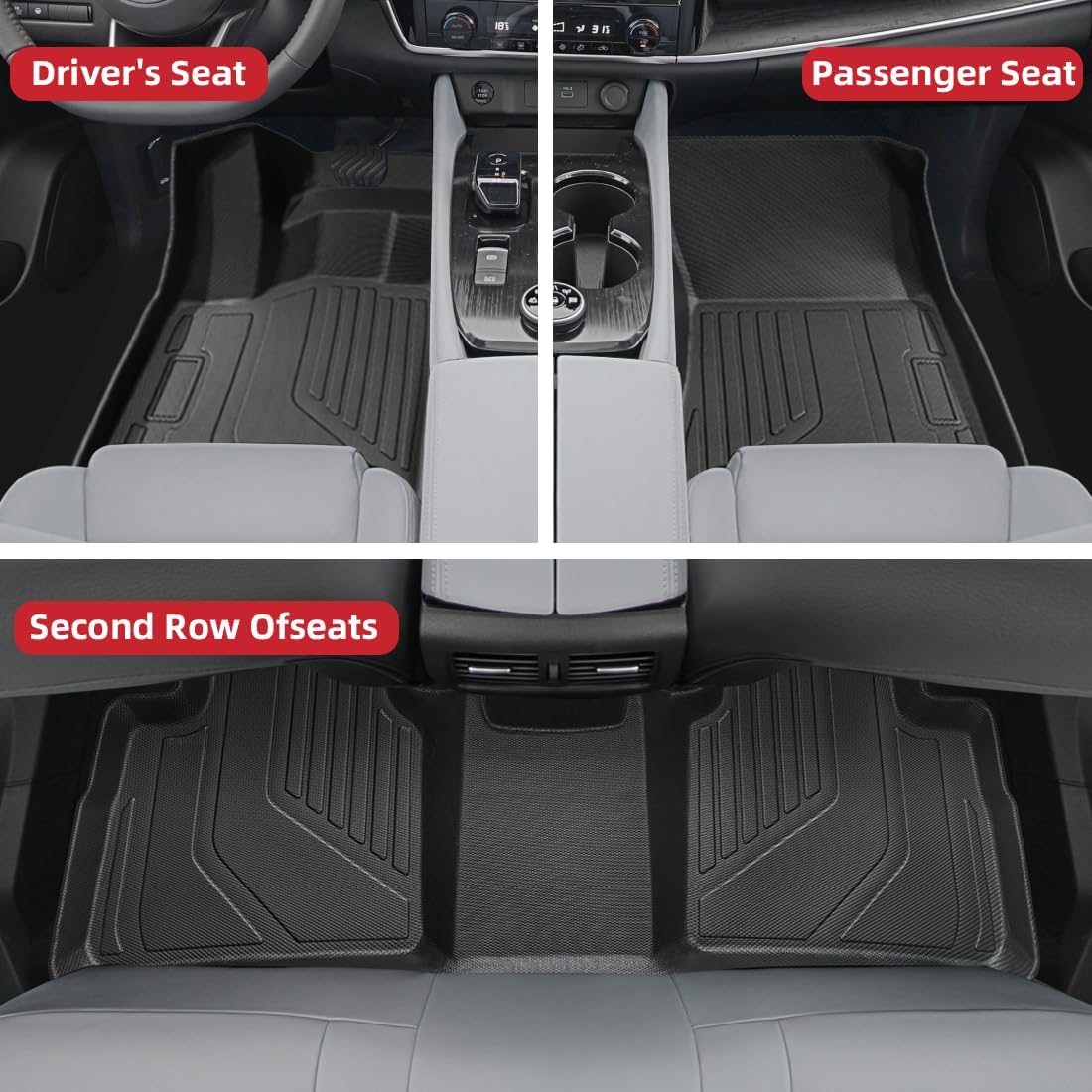 EnergyyWing All Weather Floor Mats for Nissan Rogue 2021-2025
