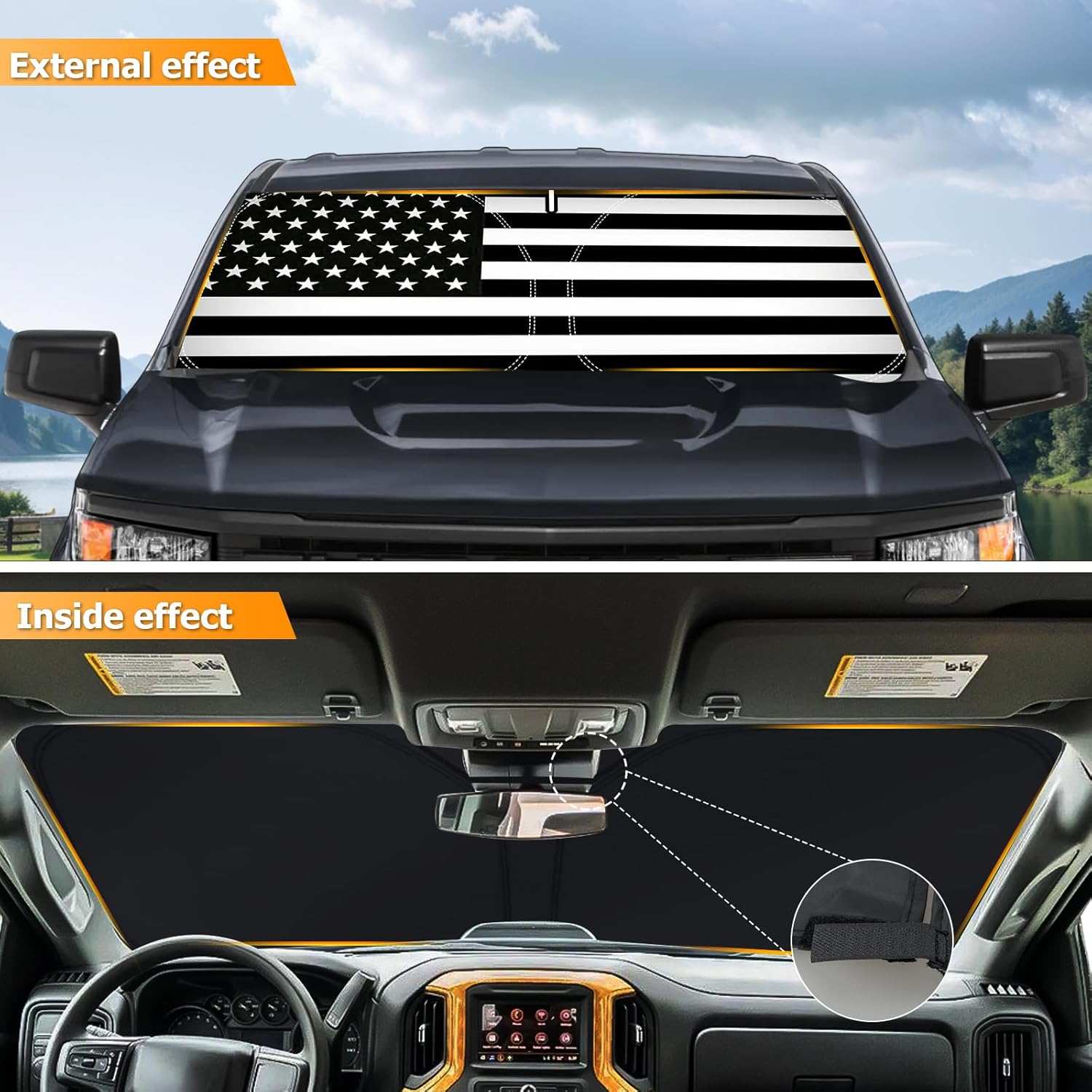 Bestview Windshield Sun Shade Custom Fit for 2011-2020 Toyota Sienna