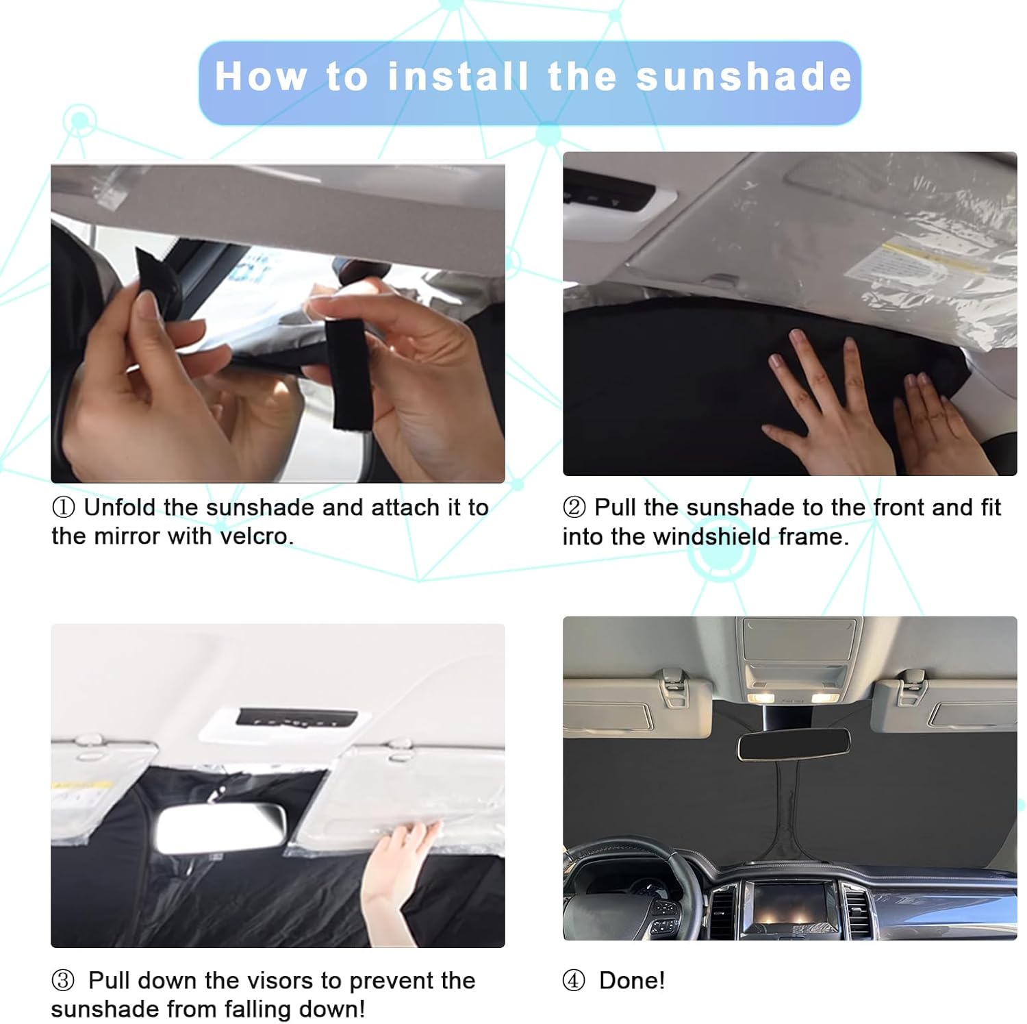 2025 2026 Camry Windshield Sunshade for LE SE XLE XSE