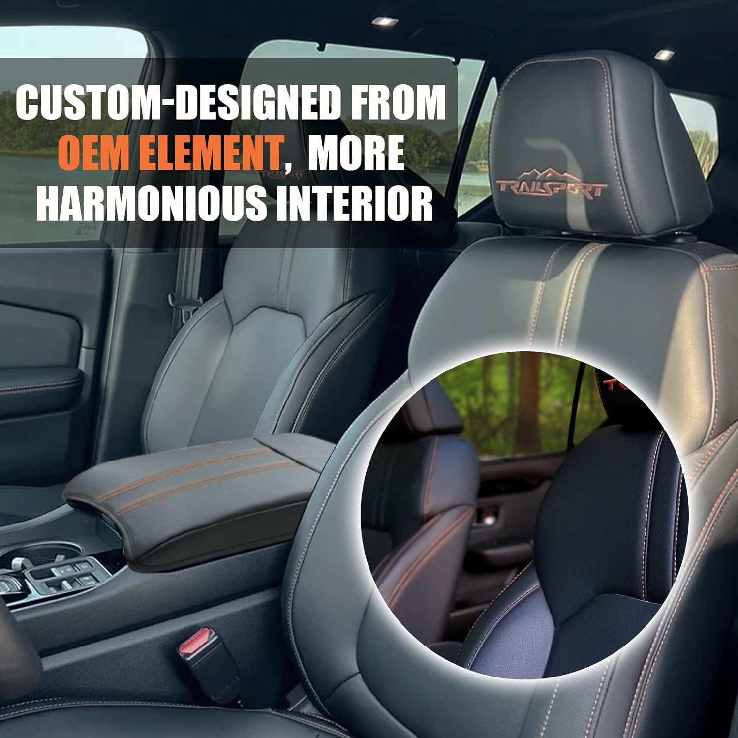 ANMOSVO Center Console Cover for Honda Pilot 2023-2025