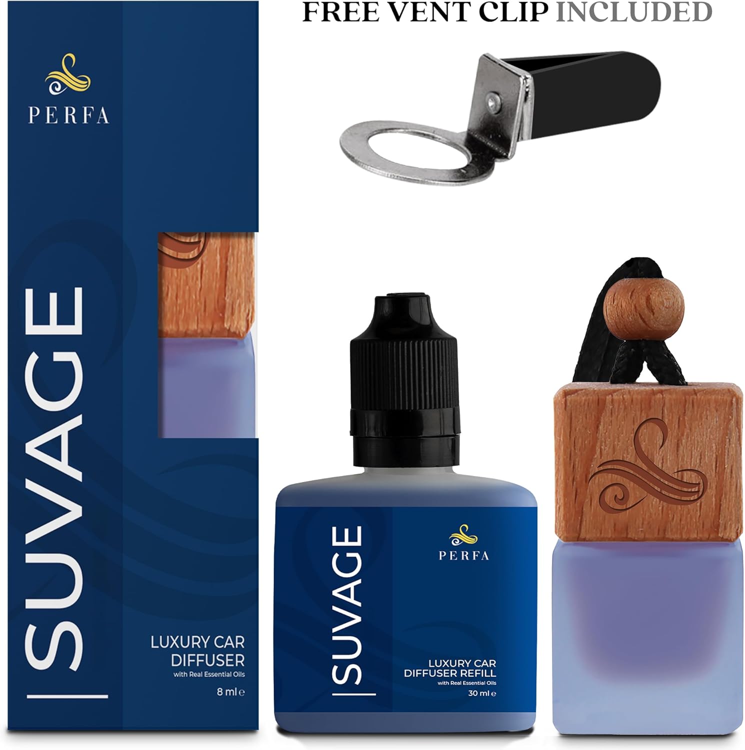 Perfa Suvage Gift Set with Refill Bottle
