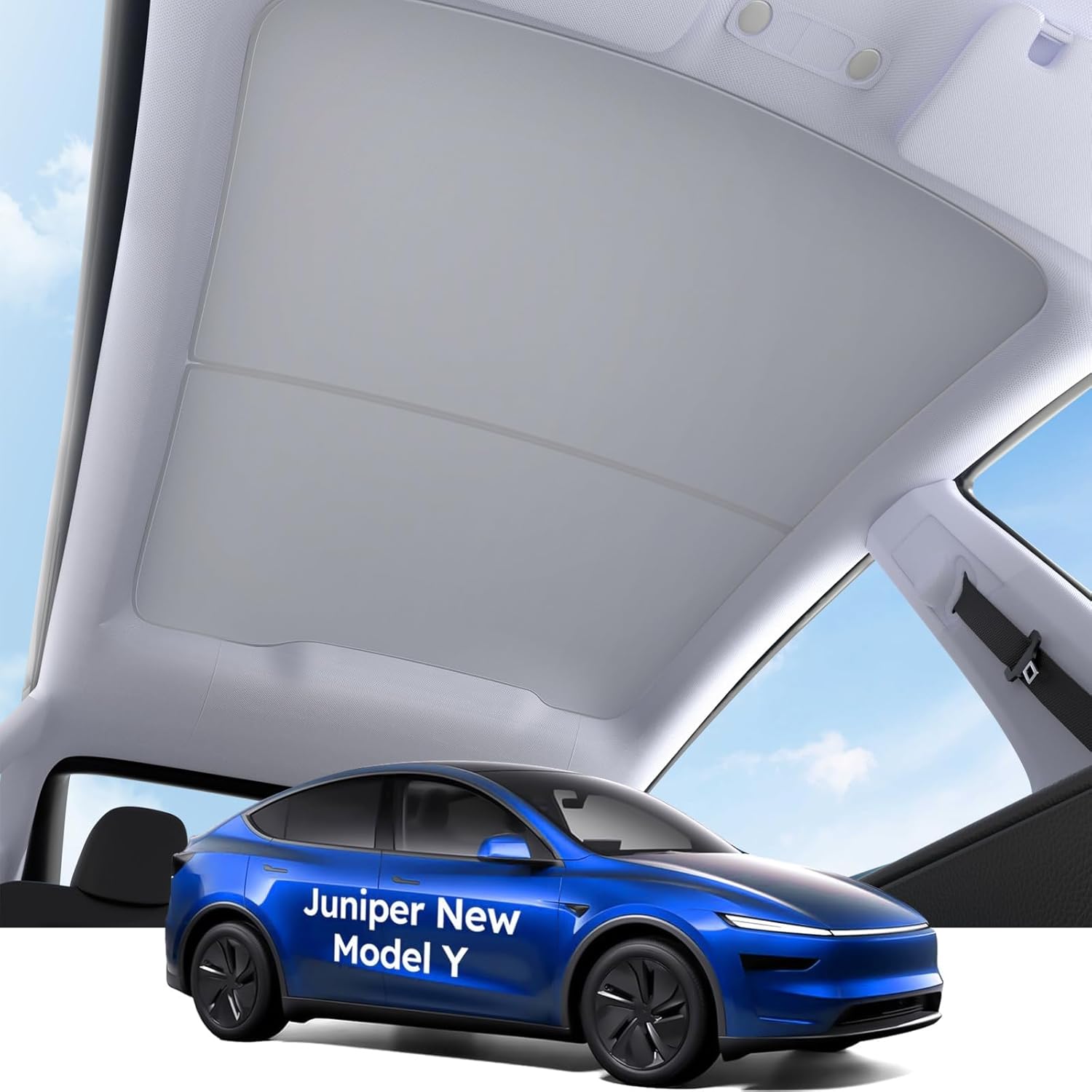 Topfit New Model Y Roof Sunshade Heat Insulating UV Protective
