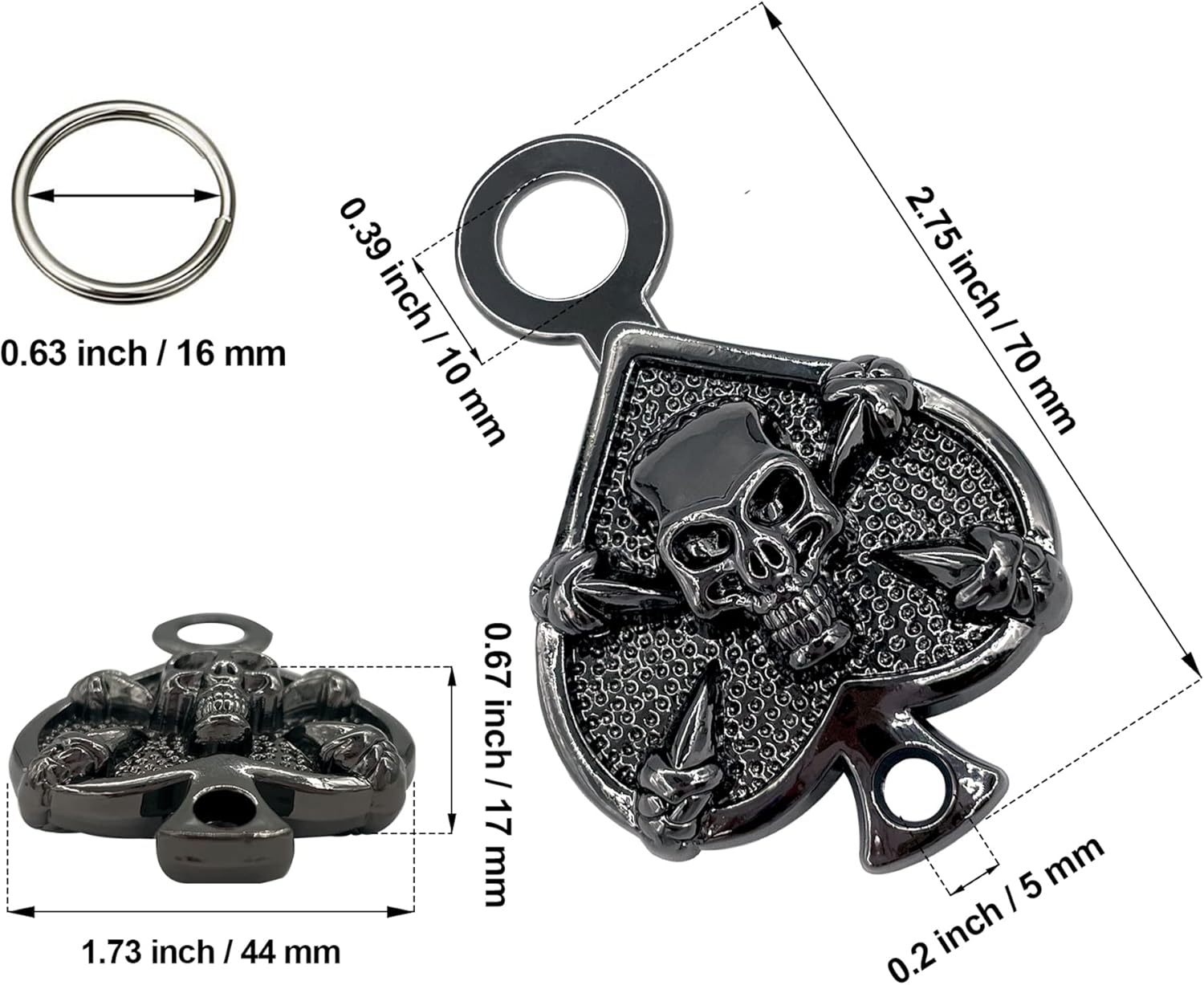 Candrame Motorcycle Bell Hanger with Split Rings