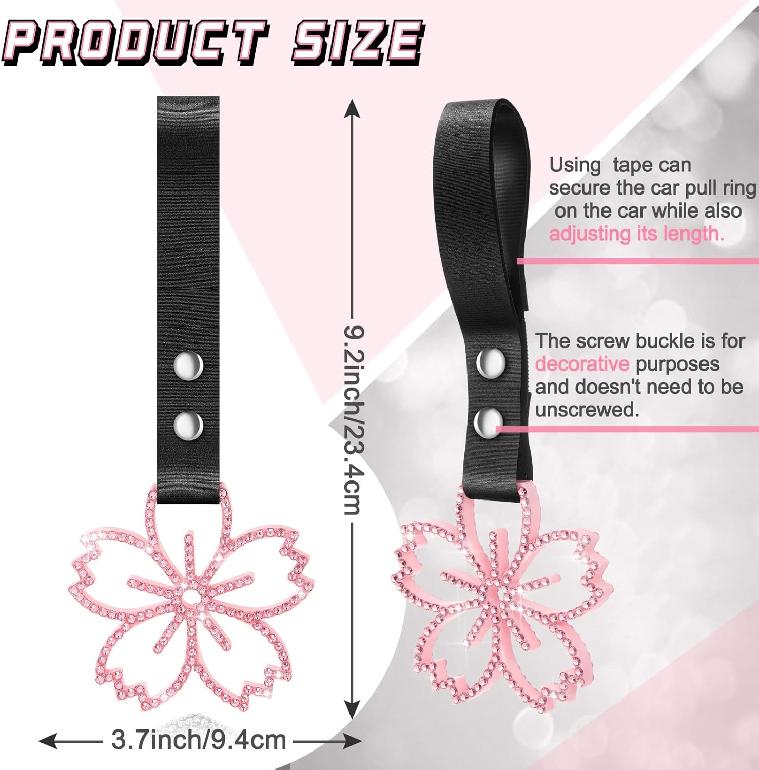 Fabbay Cherry Blossoms Car Handle Strap Drift Charm