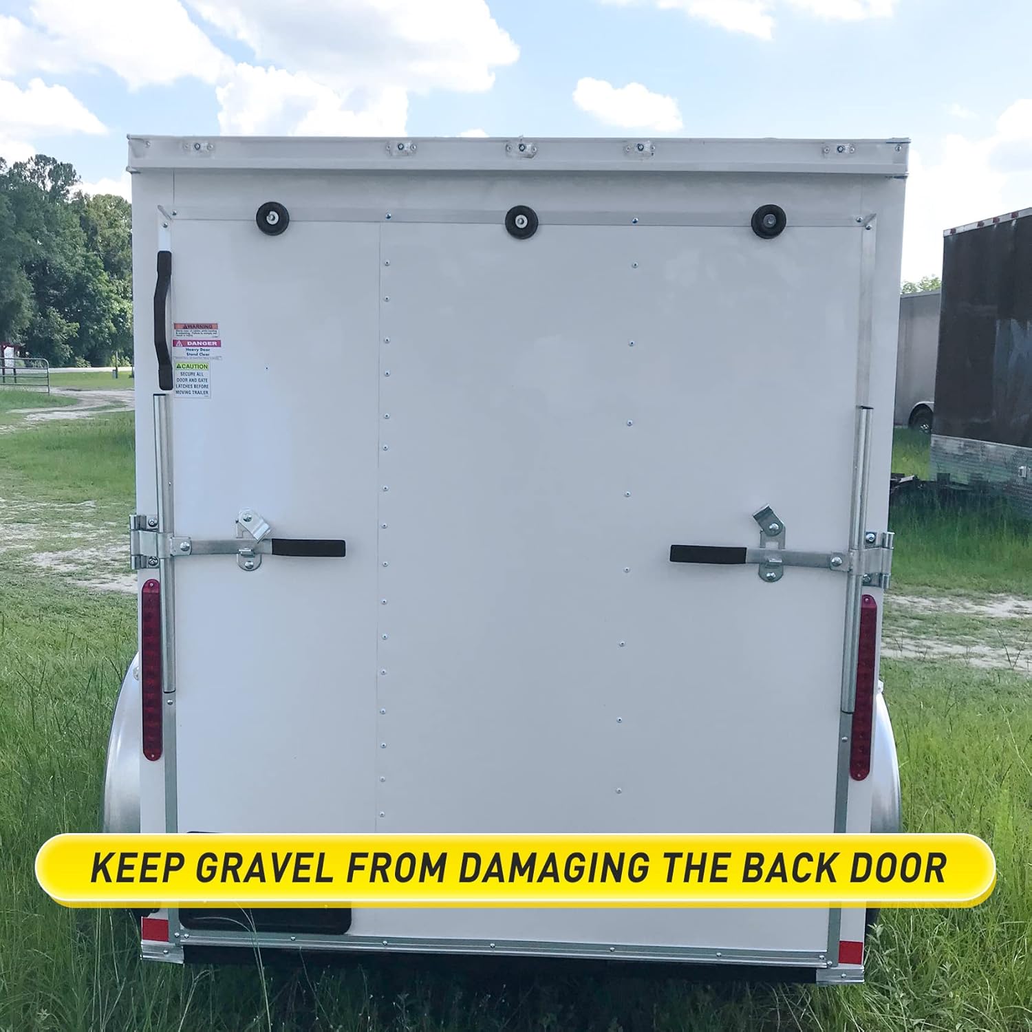 Trailer Ramp Door Rubber Bumpers 4 Pcs Black