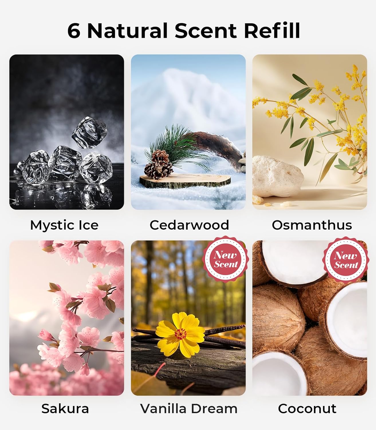 Hitolza Smart Car Air Freshener with Mystic Ice Scent