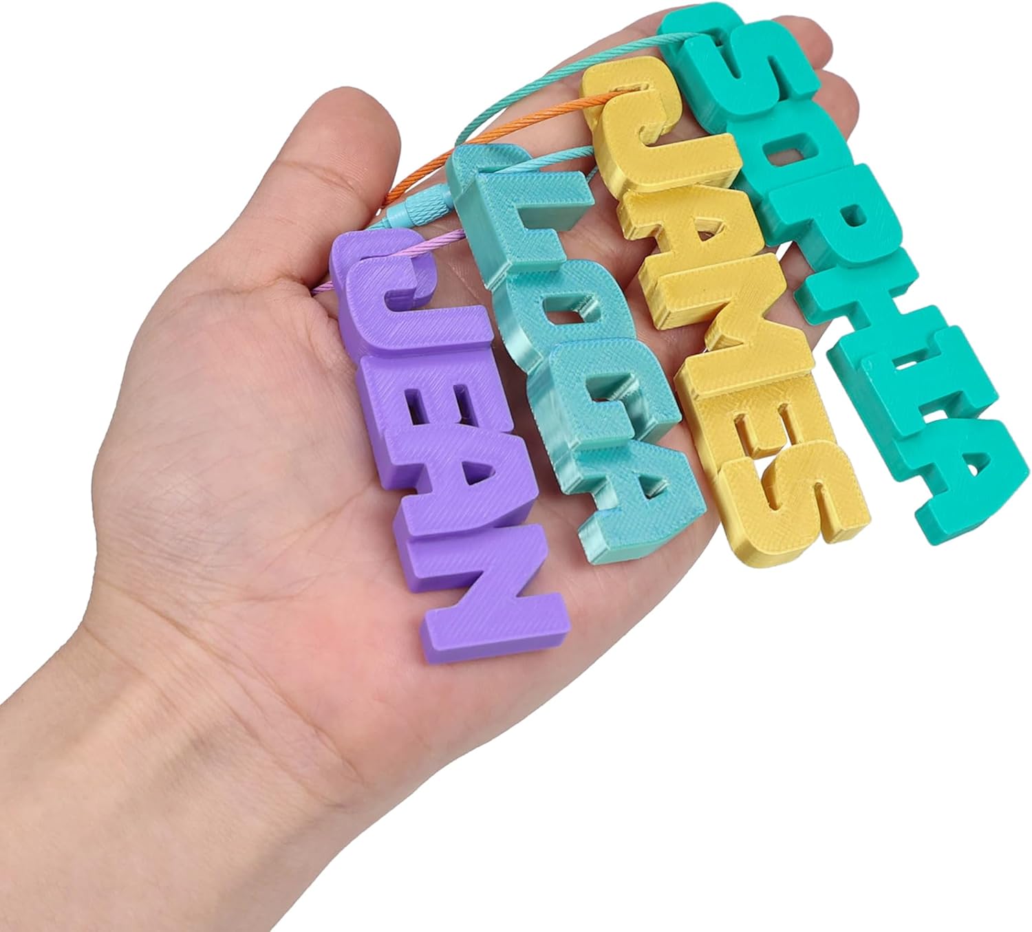 Wilomis Custom Name Keychain in Hard Plastic