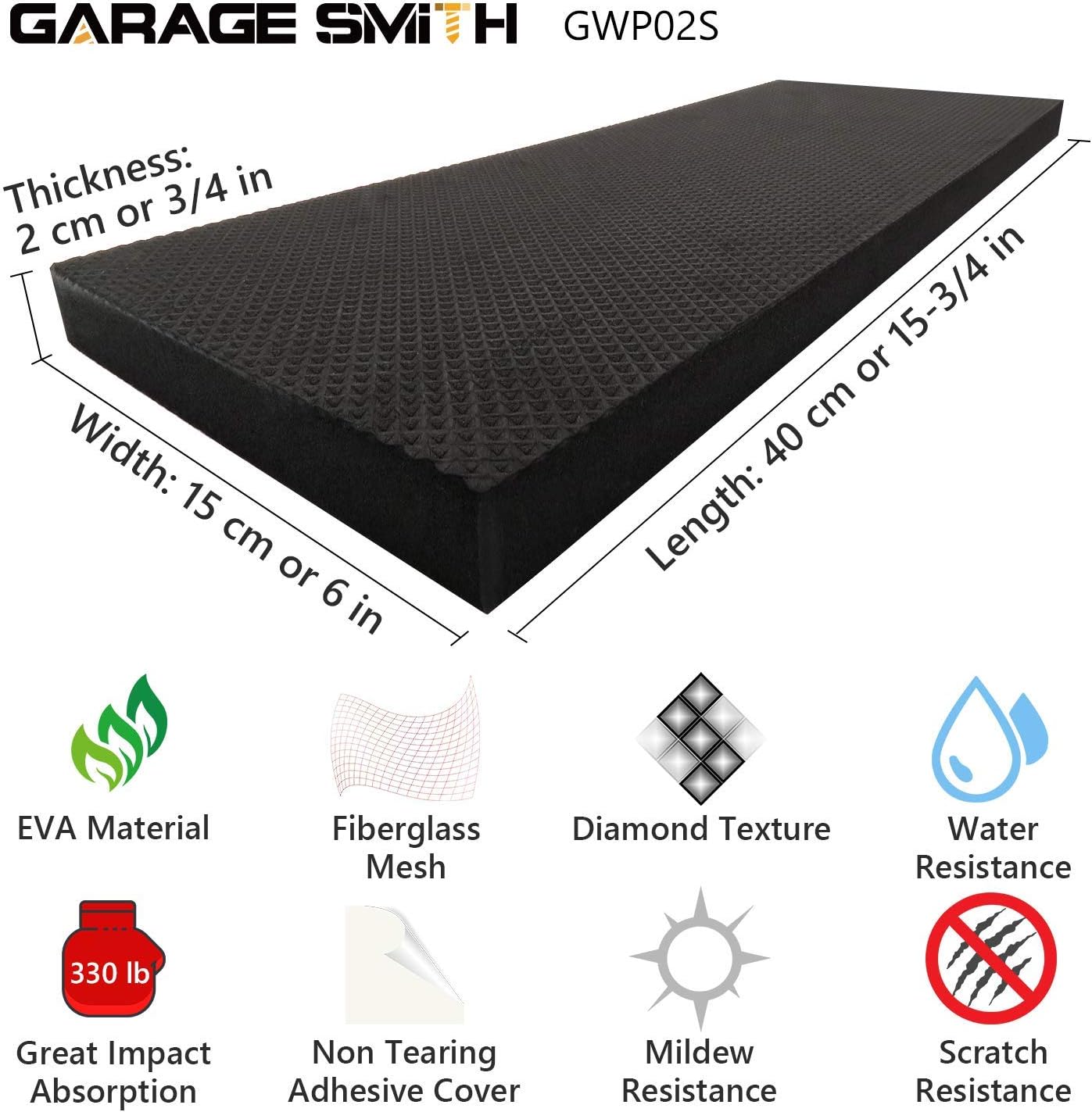Ampulla GWP02S Garage Wall Protector 4-Pack