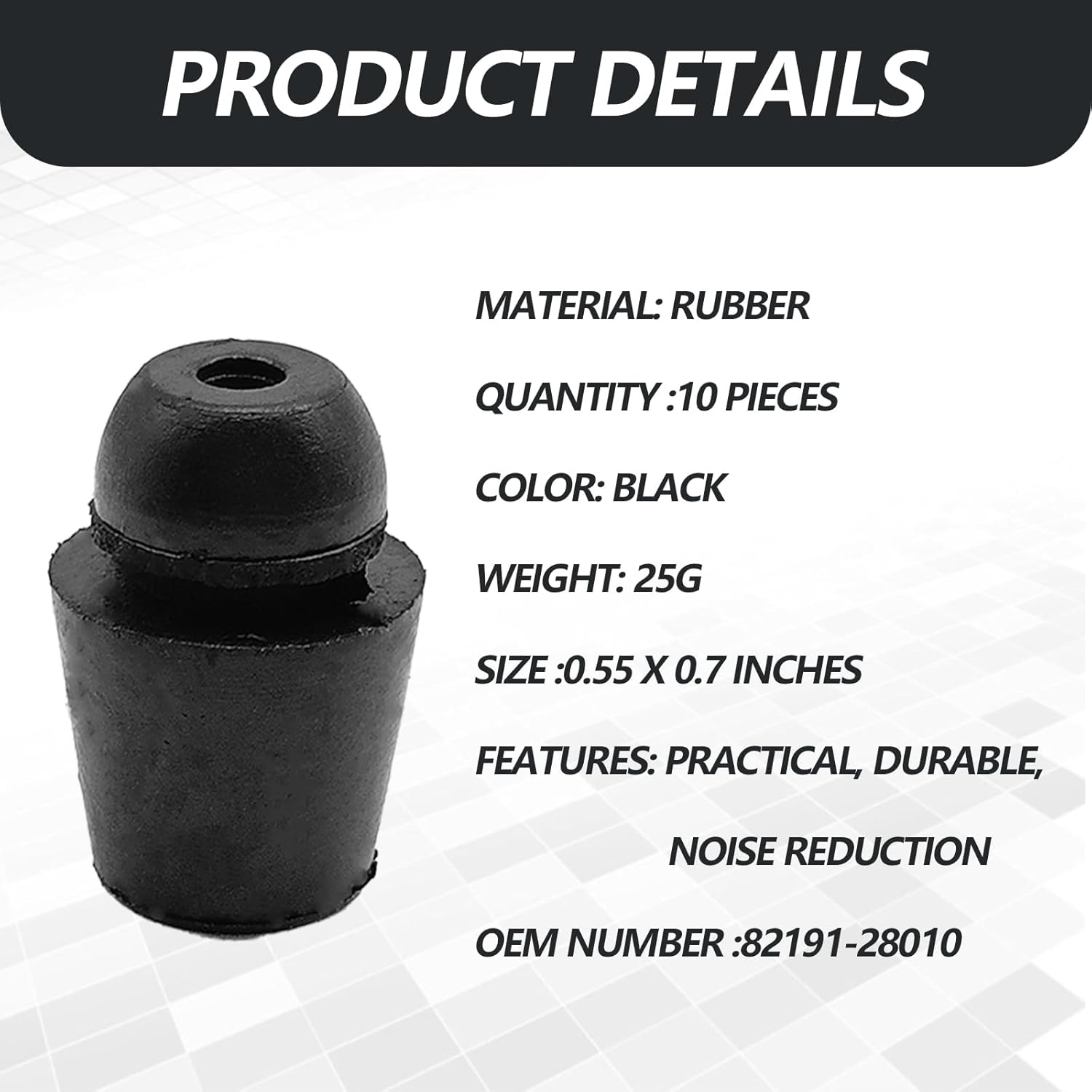 KEVWR 8219128010 Door Bumper Stopper Protector