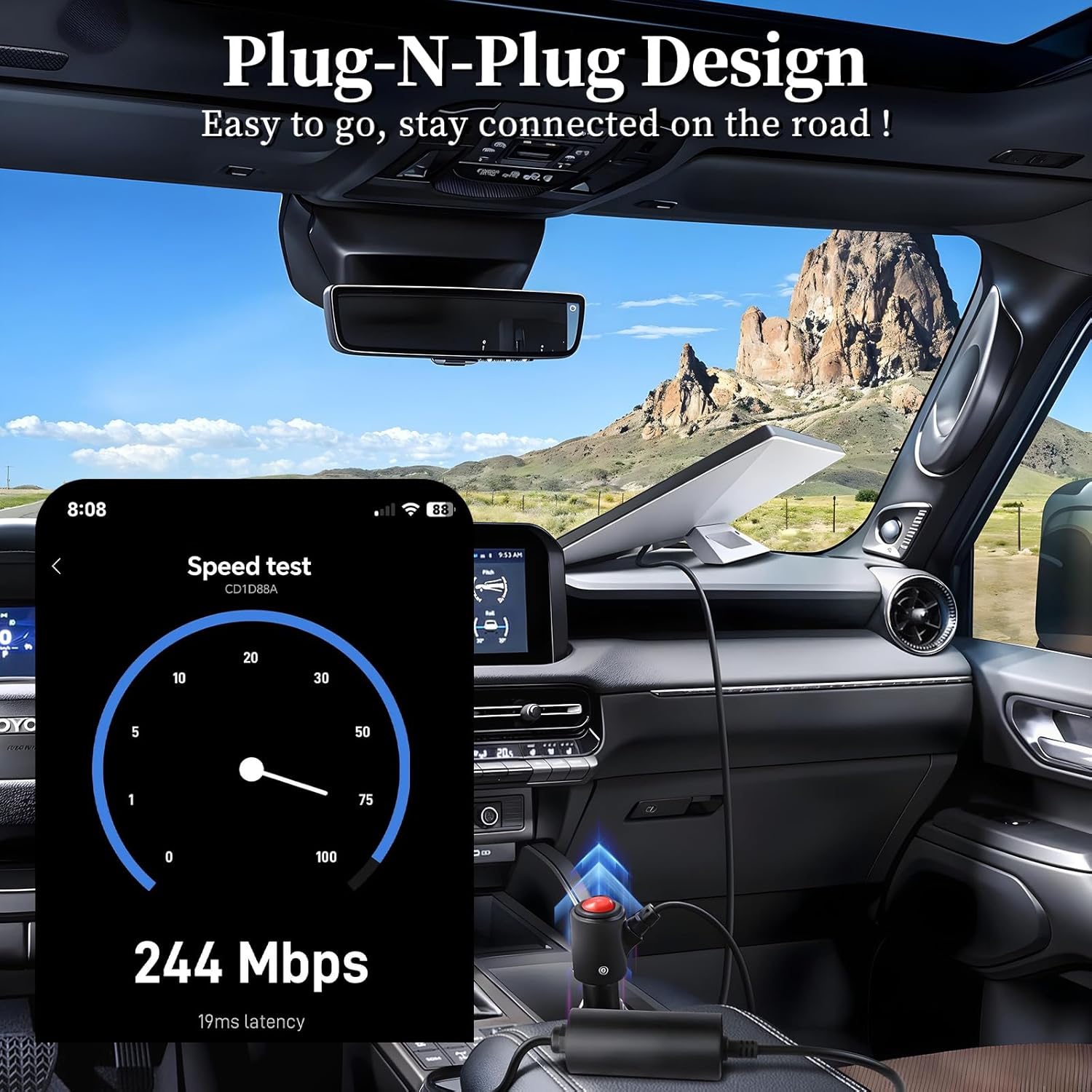 RVSPARK 12V to 30V Power Adapter for Starlink Mini