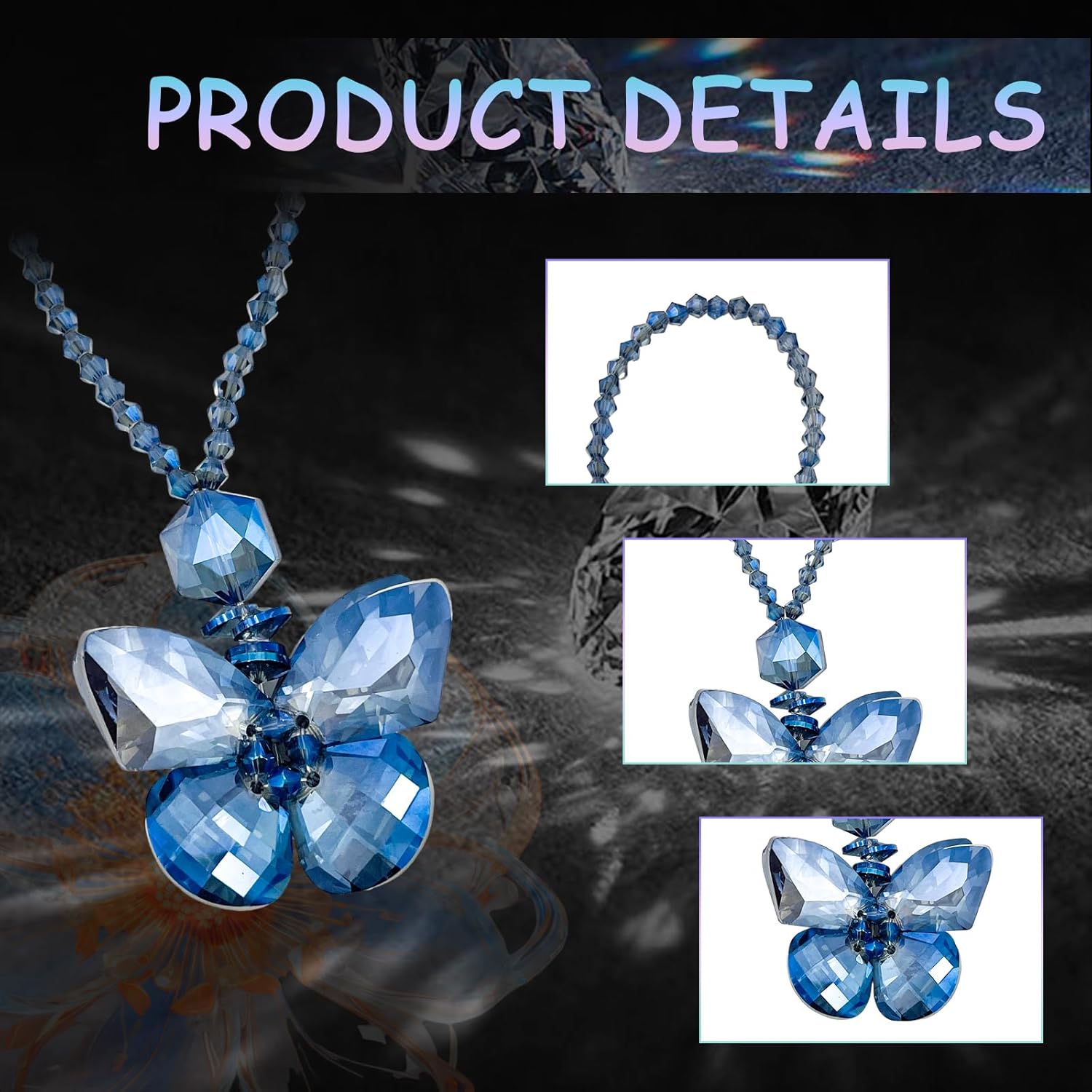 Crystal Butterfly Car Sun Catcher Hanging Decoration