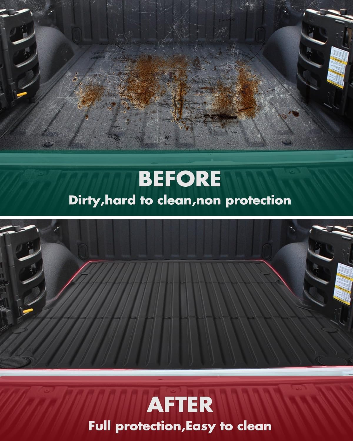 SCITOO Truck Bed Mat for 2024 Toyota Tacoma 6FT