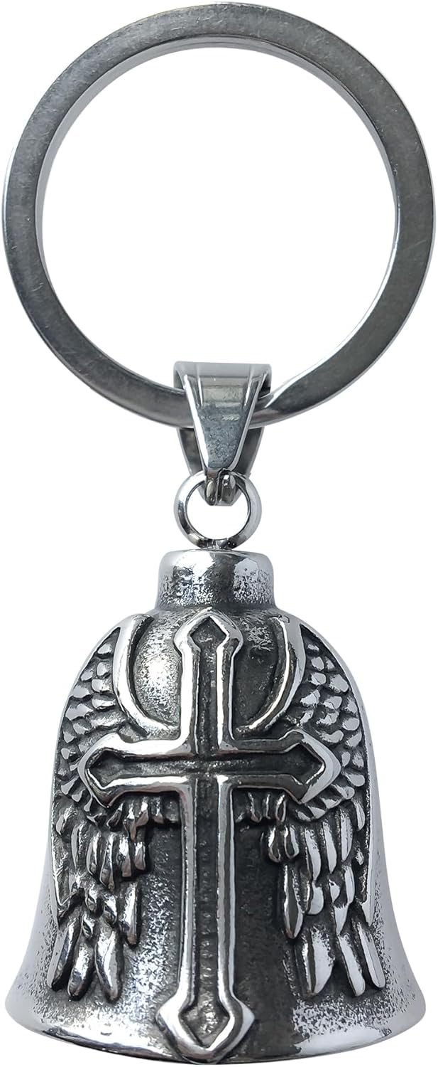 Guardian Bell Motorcycle Keychain for Men - Stylish and Durable