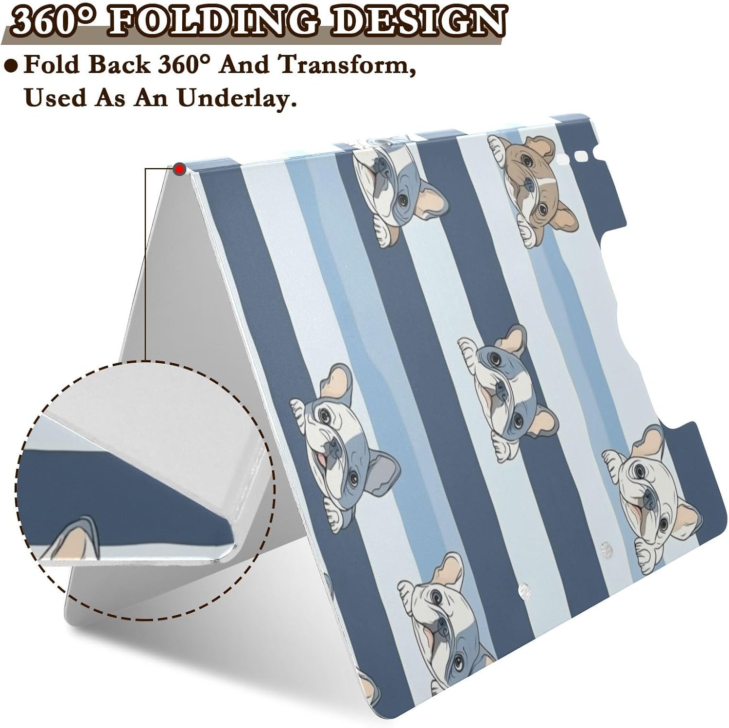 Kcldeci Foldable Clipboard Folder with Cartoon Design