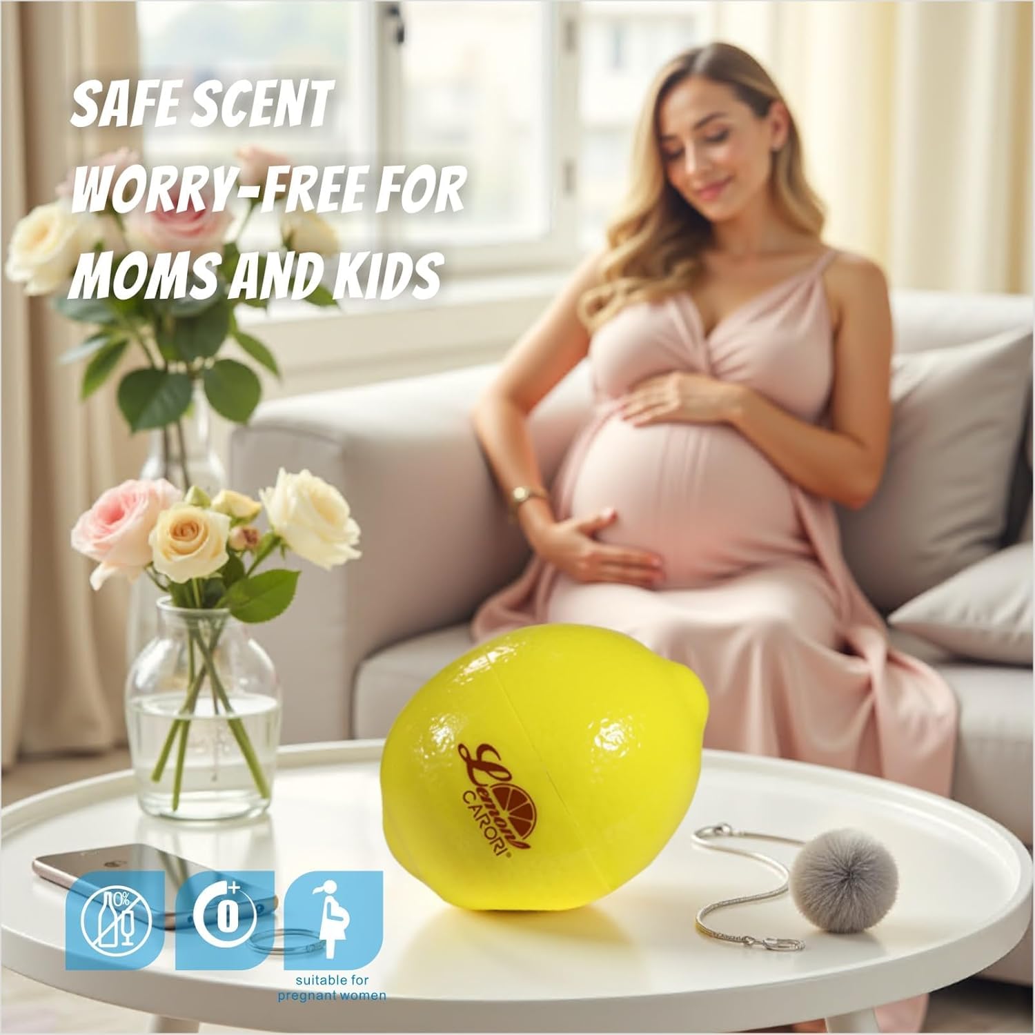 CARORI Natural Essential Oil Air Freshener Lemon 2pcs