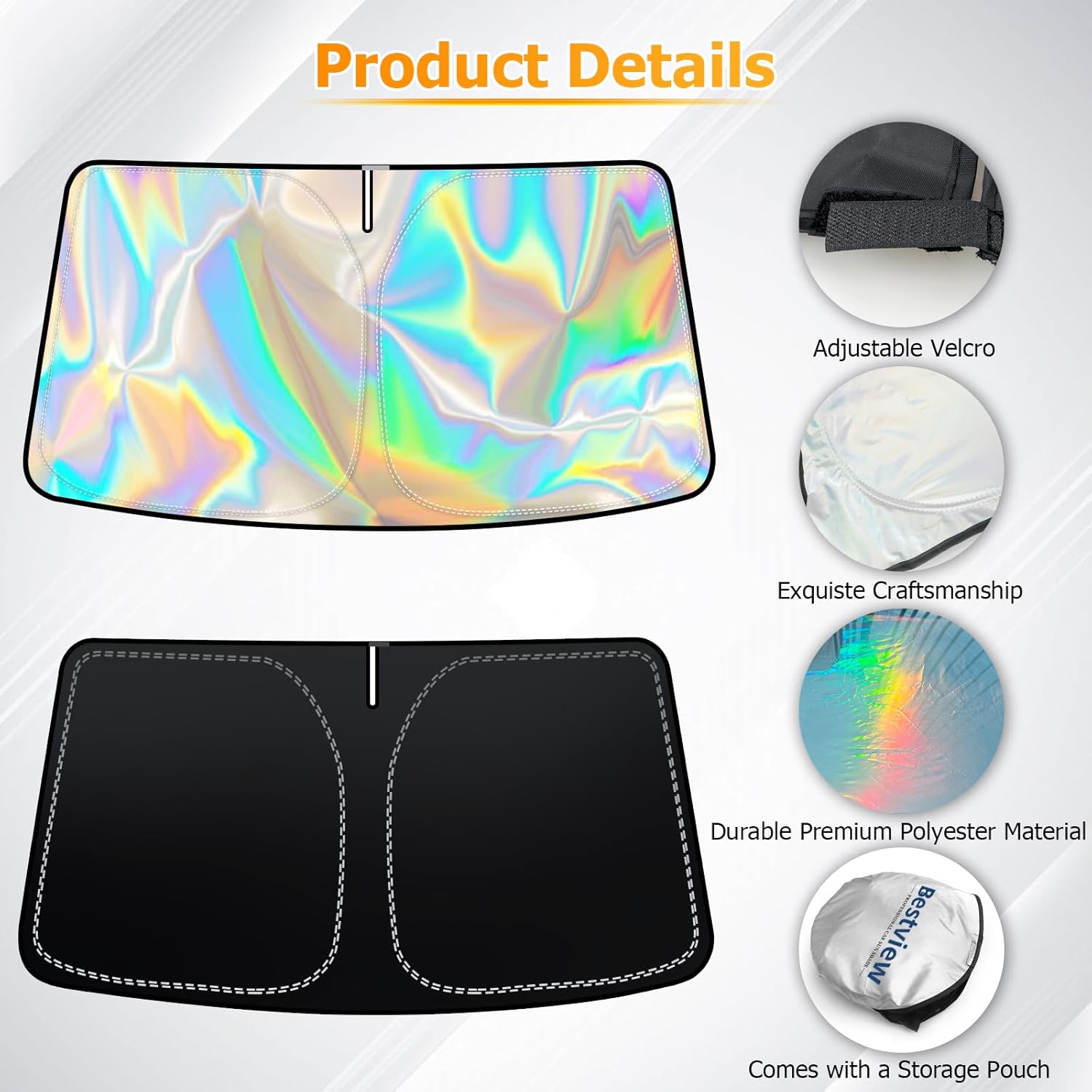 Bestview Windshield Sun Shade for Nissan Frontier 2006-2021