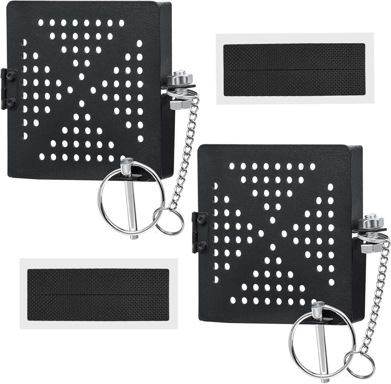 2 Pack 4 Inch Metal RV Bumper End Cap Covers