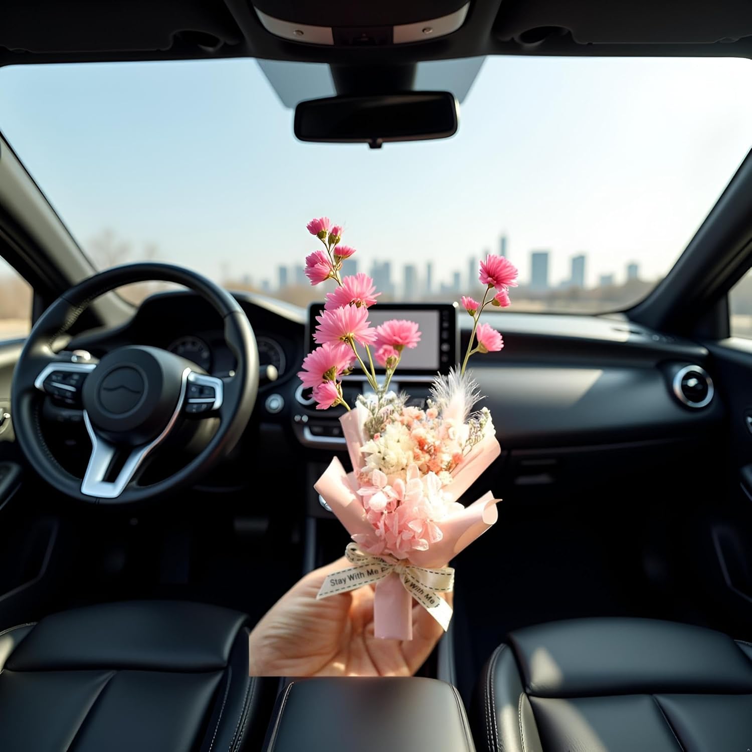Mini Dried Flowers Car Air Vent Decor