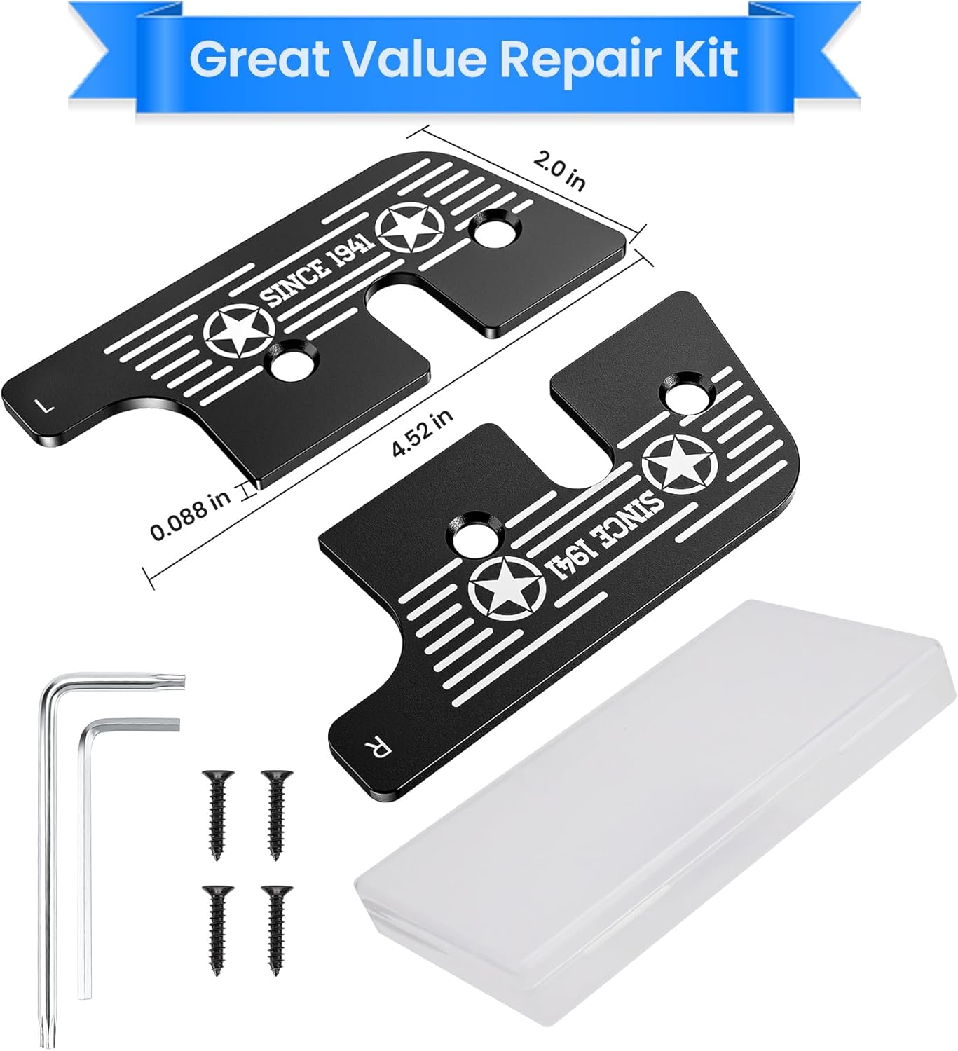 Upgraded Sun Visor Repair Kit for Jeep Wrangler and Gladiator
