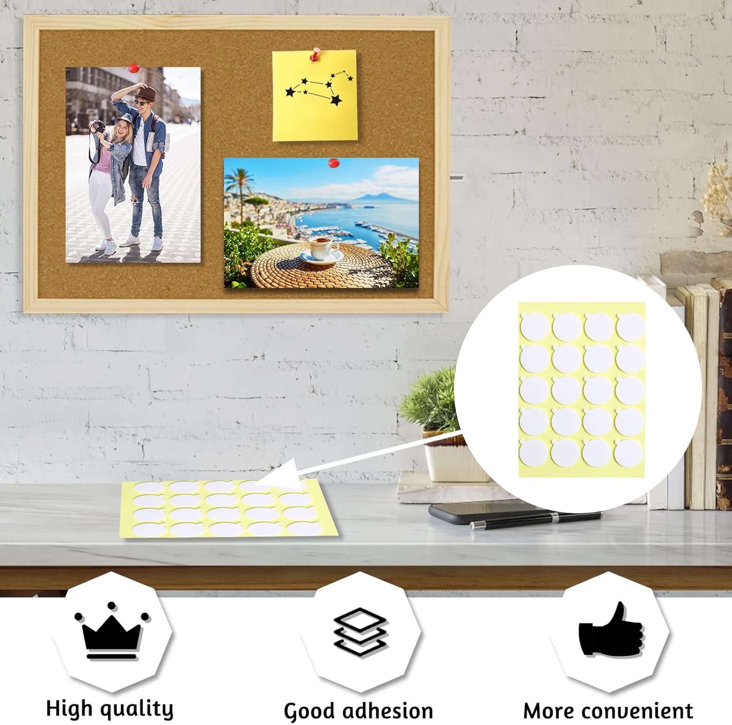 OWLKELA Cork Board 146x11 Notice Pin Board