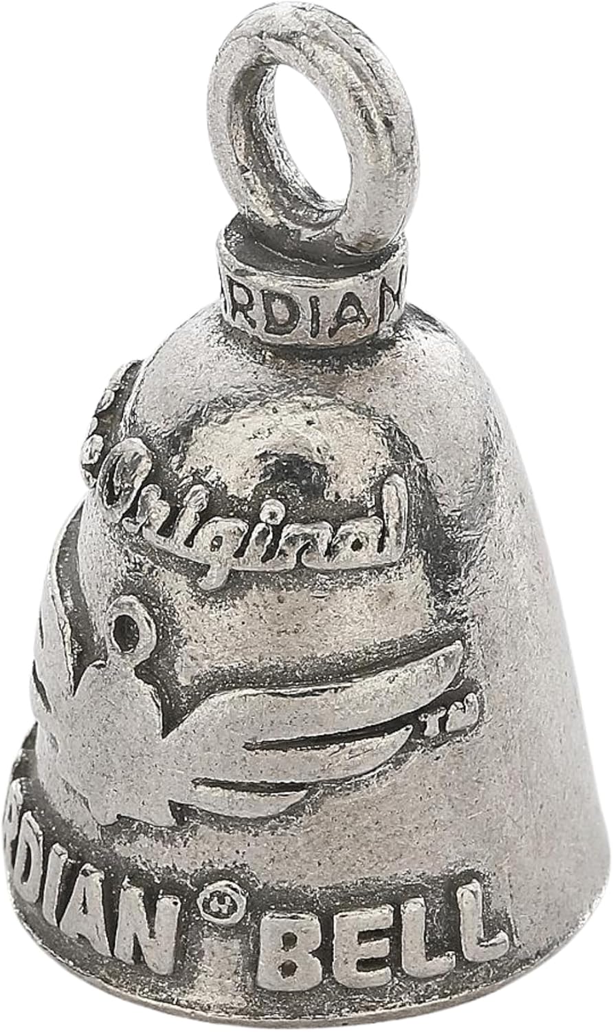 Guardian Bell Original Good Luck Bell with Keyring and Black Velvet Gift Bag