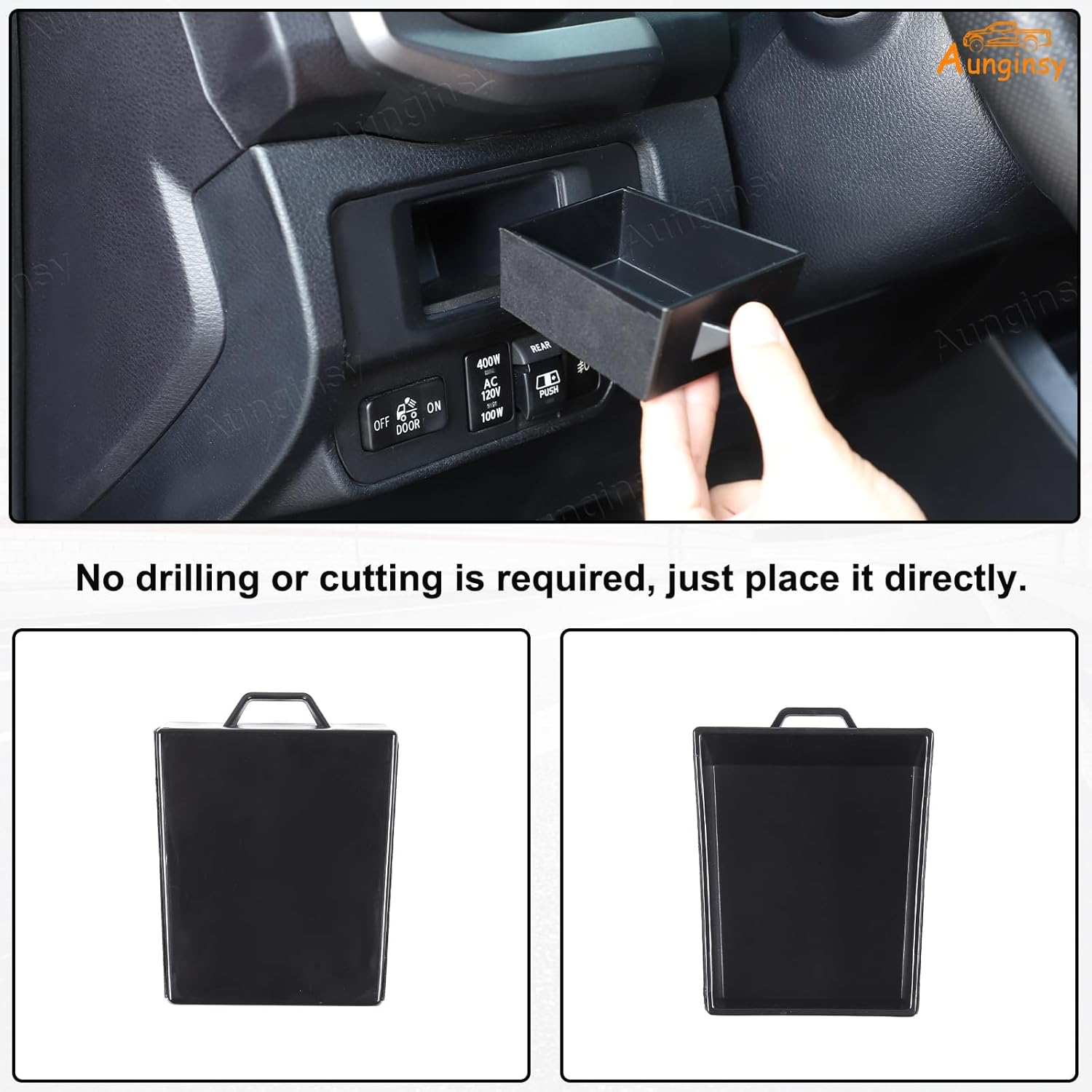 Aunginsy Car Center Console Storage Box for Toyota Tacoma 2016-2023
