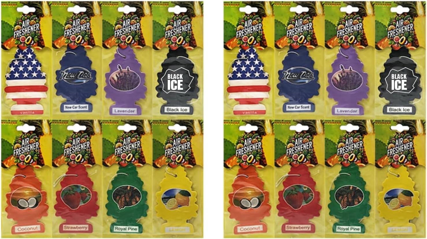 Natural Scented Tree Car Air Freshener 16PCS