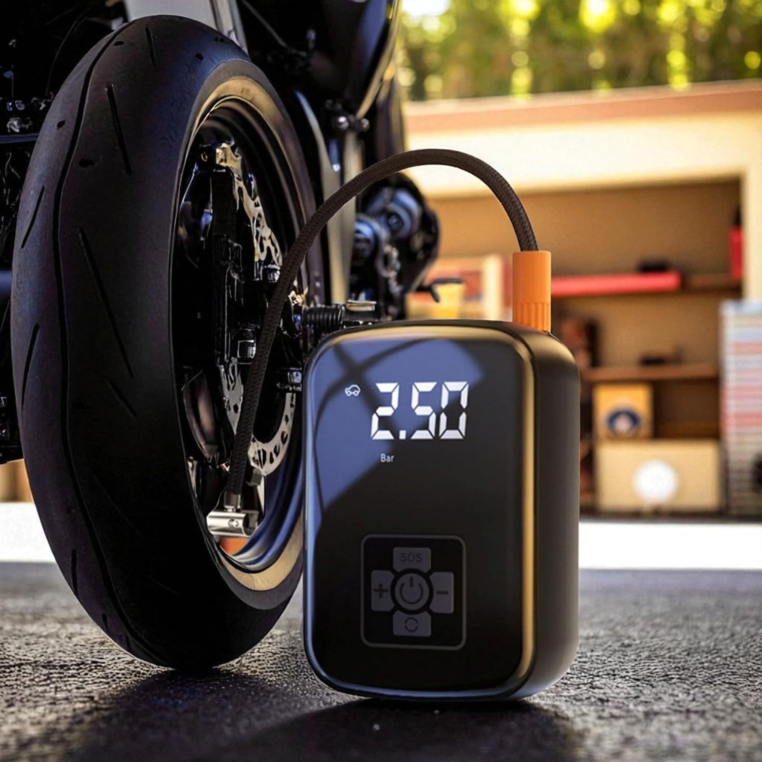 Portable Tire Inflator with 150 PSI Digital Gauge