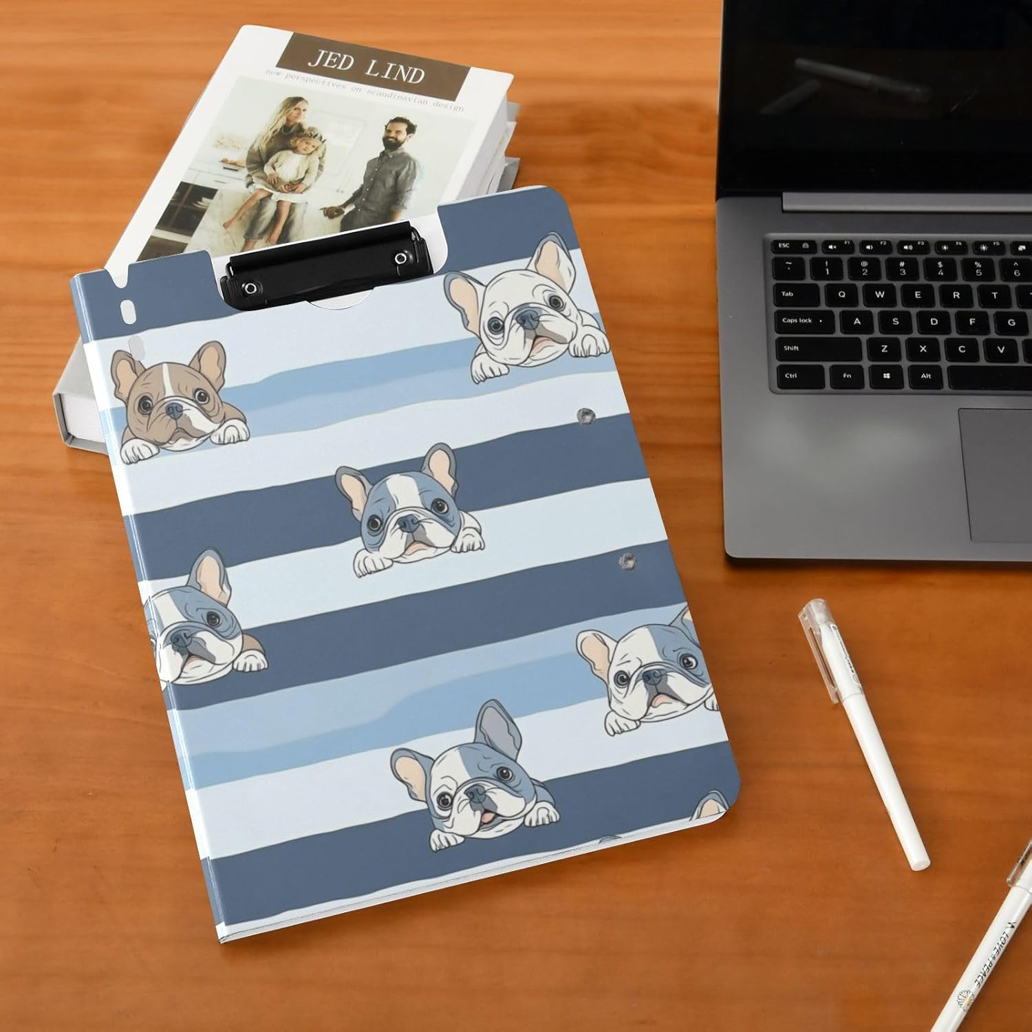 Kcldeci Foldable Clipboard Folder with Cartoon Design
