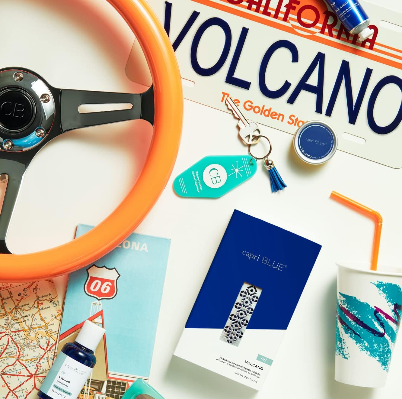 Capri Blue Volcano Car Diffuser with Refills