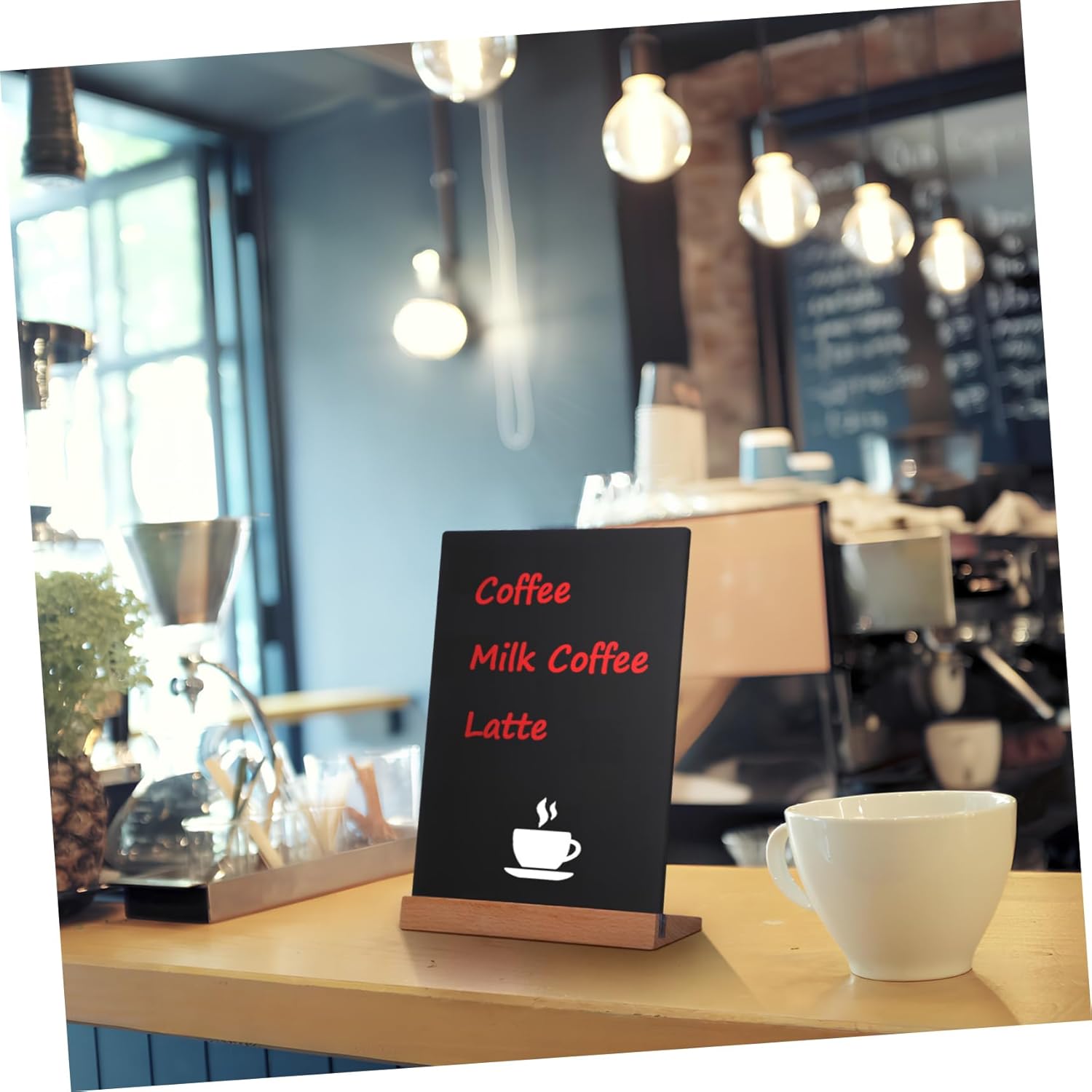 Zerodeko 2pcs Mini Chalkboard Signs with Easel Stands