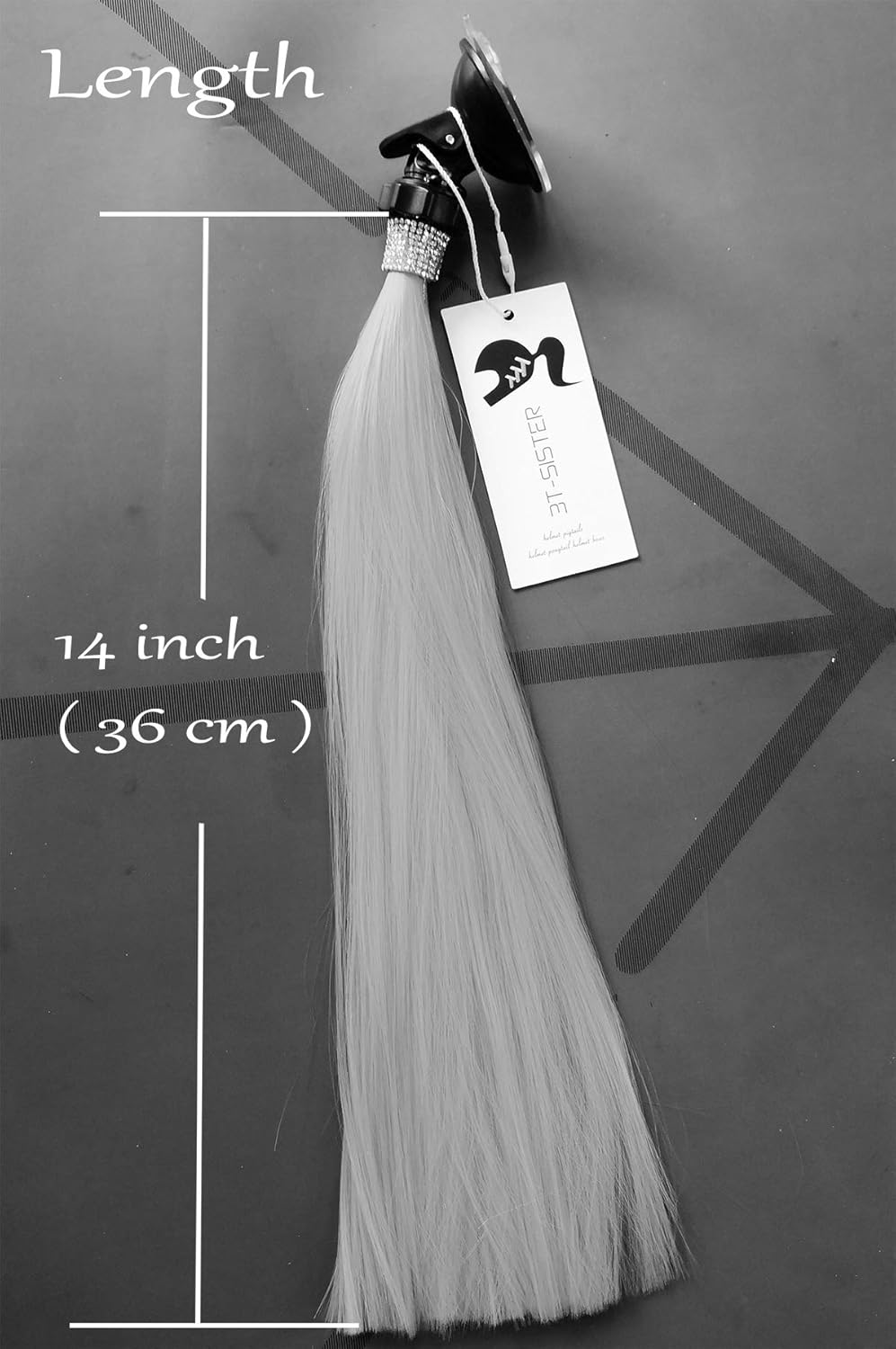 Crystal Pigtails 14 Inch for Helmet Decoration
