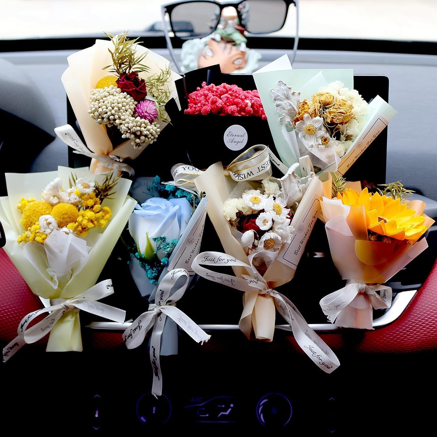 BtlBee Small Bouquet Car Air Freshener Vent Clip Decoration
