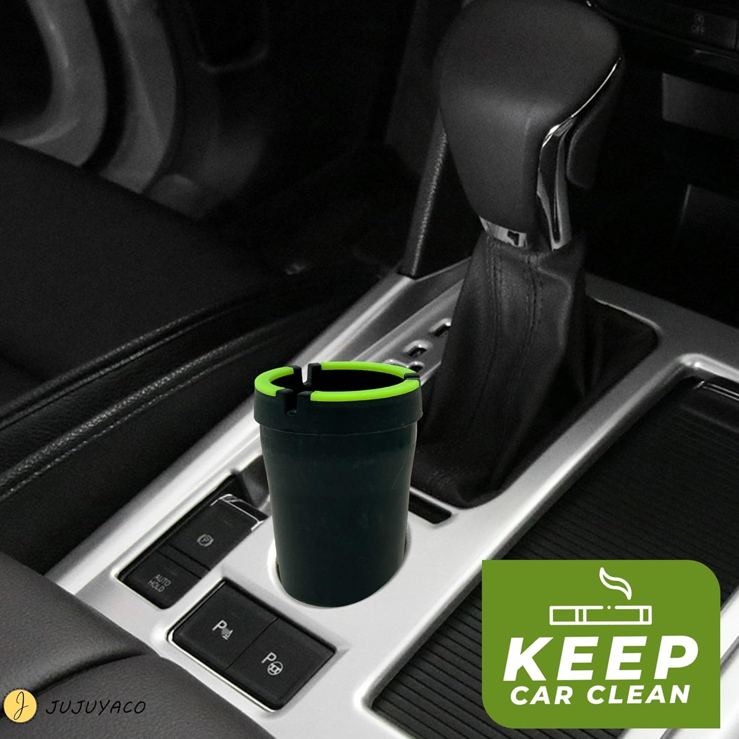 5 Pack Glow in the Dark Portable Car Ashtray