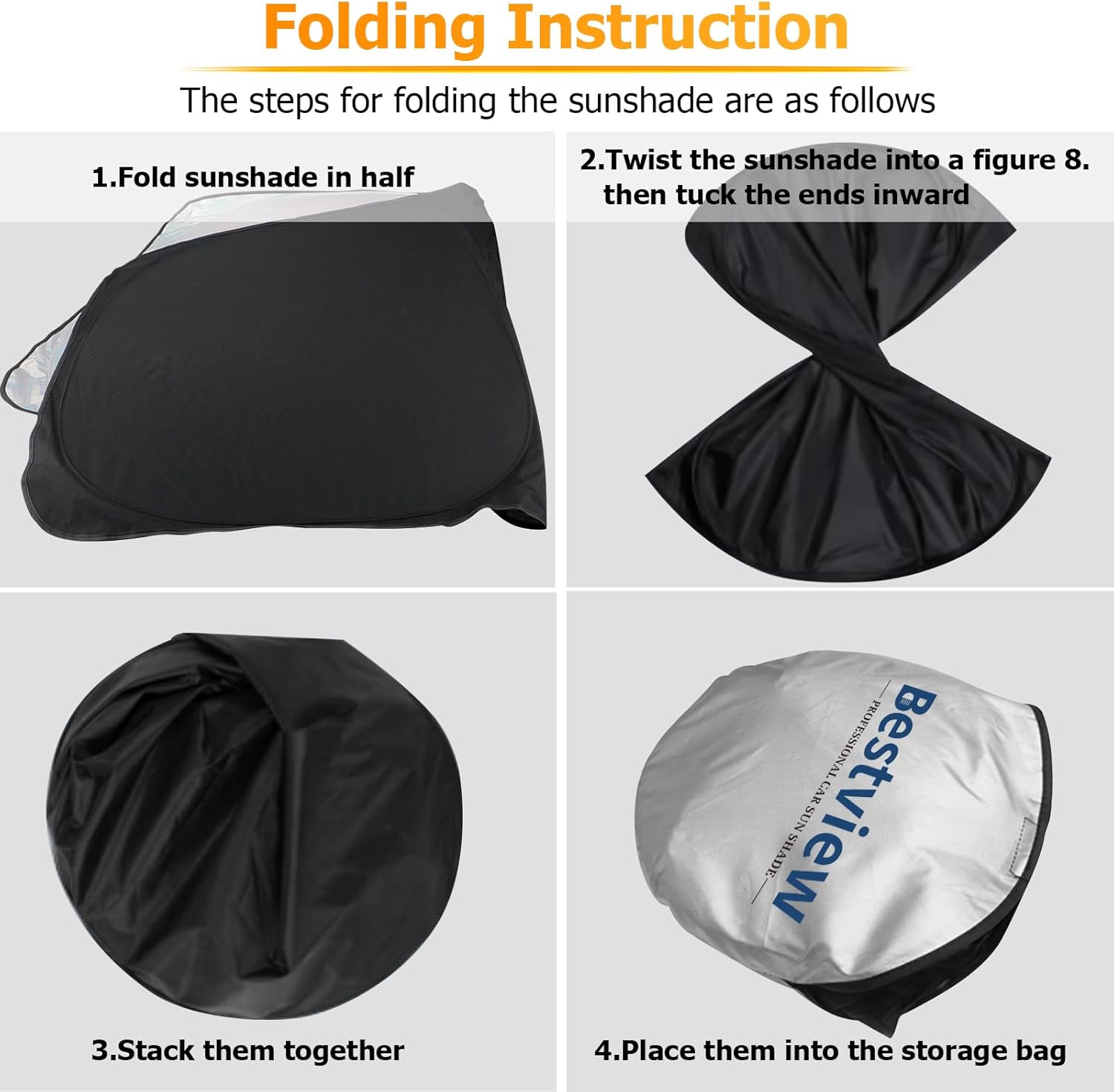 Bestview Windshield Sun Shade for Nissan Frontier 2006-2021