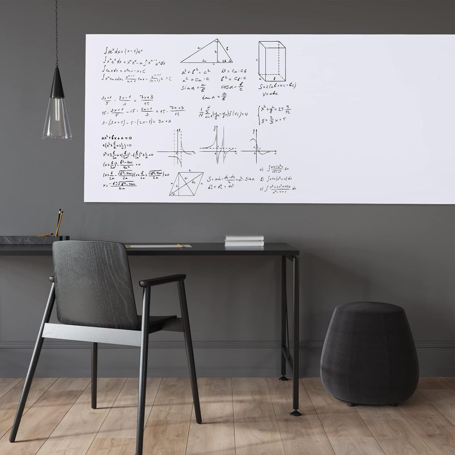 HAMIGAR Dry Erase Board Wall Sticker 18x79