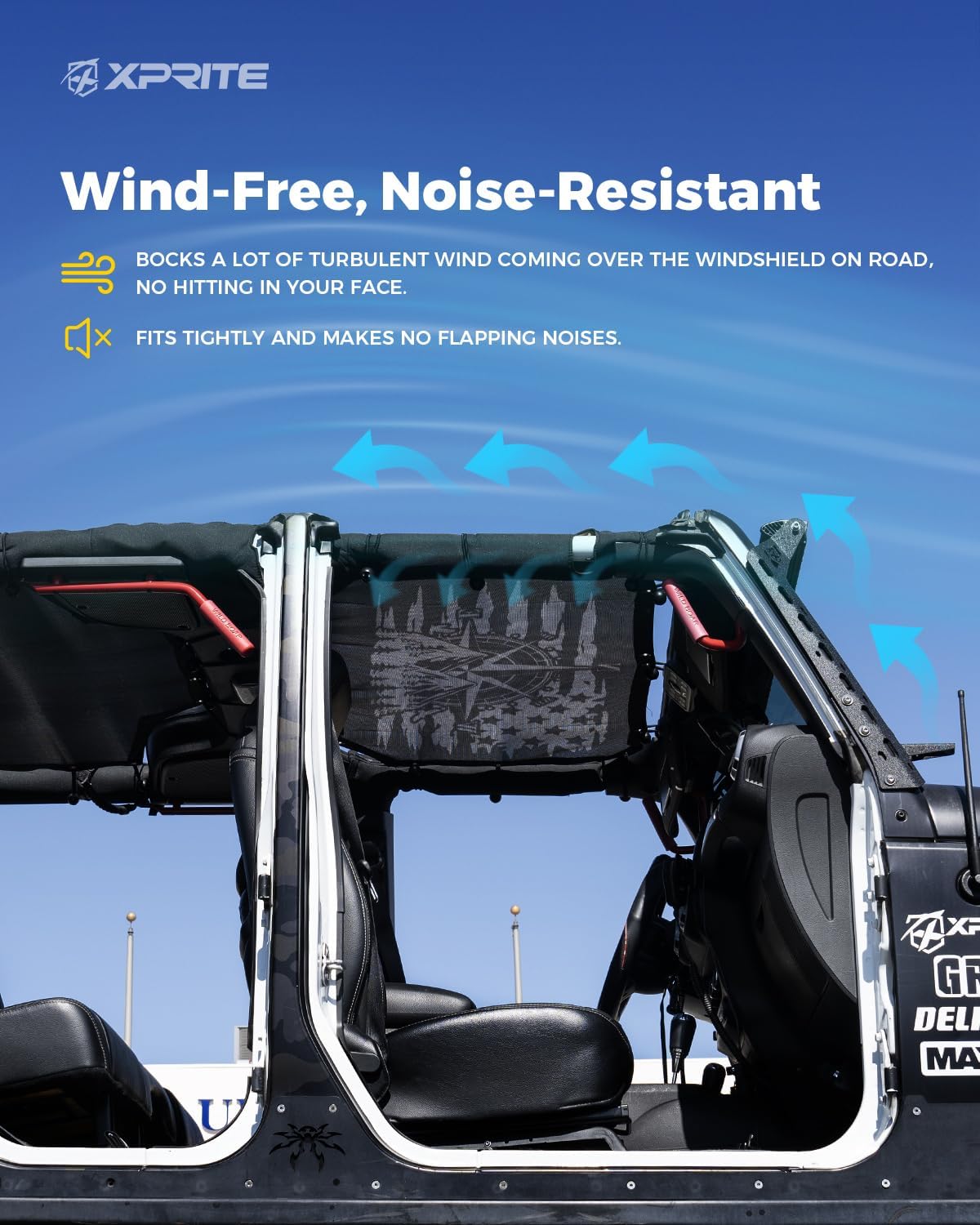 Xprite Adventure Sunshade for Jeep Wrangler JL 4 Door