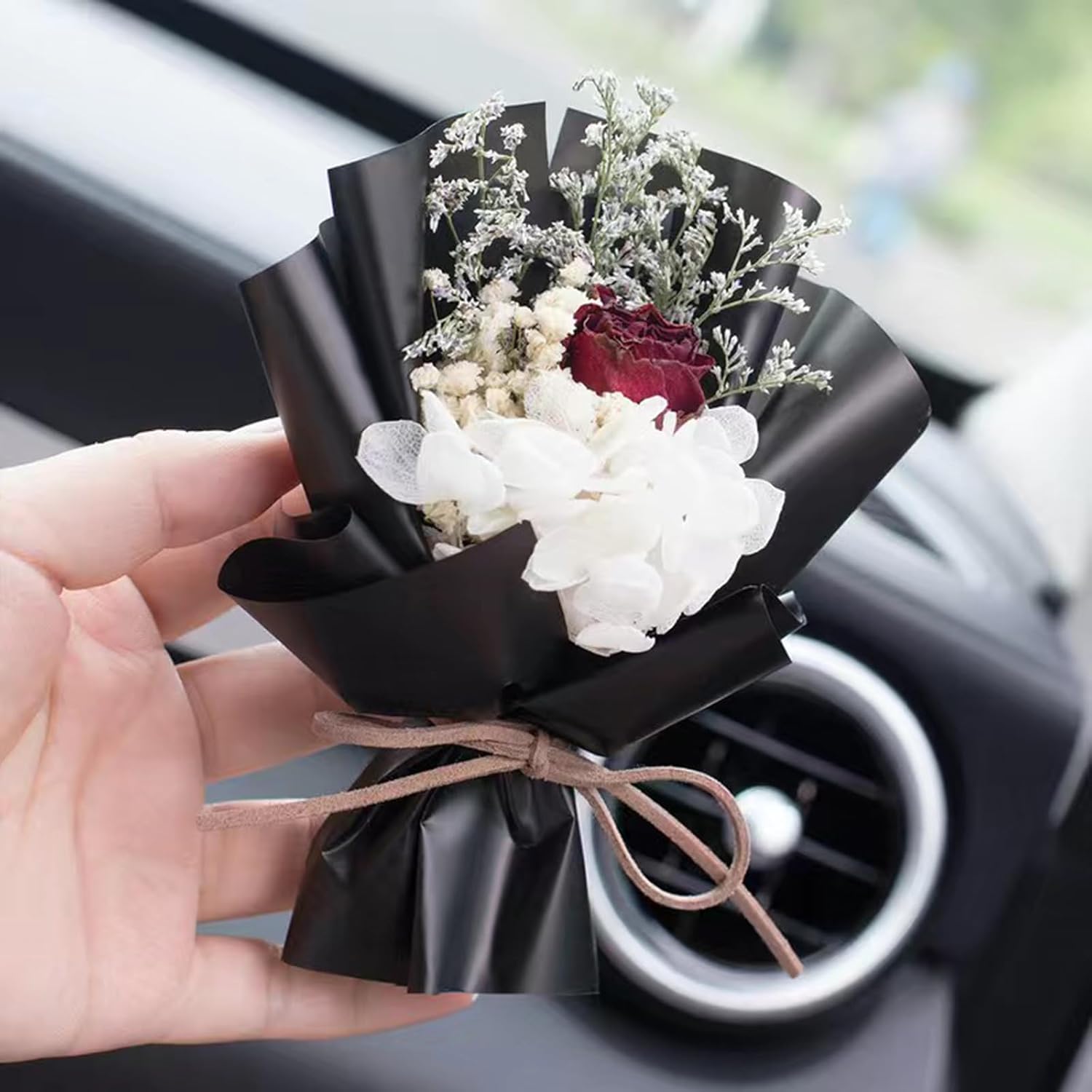 Mini Dried Flower Air Freshener Car Clip