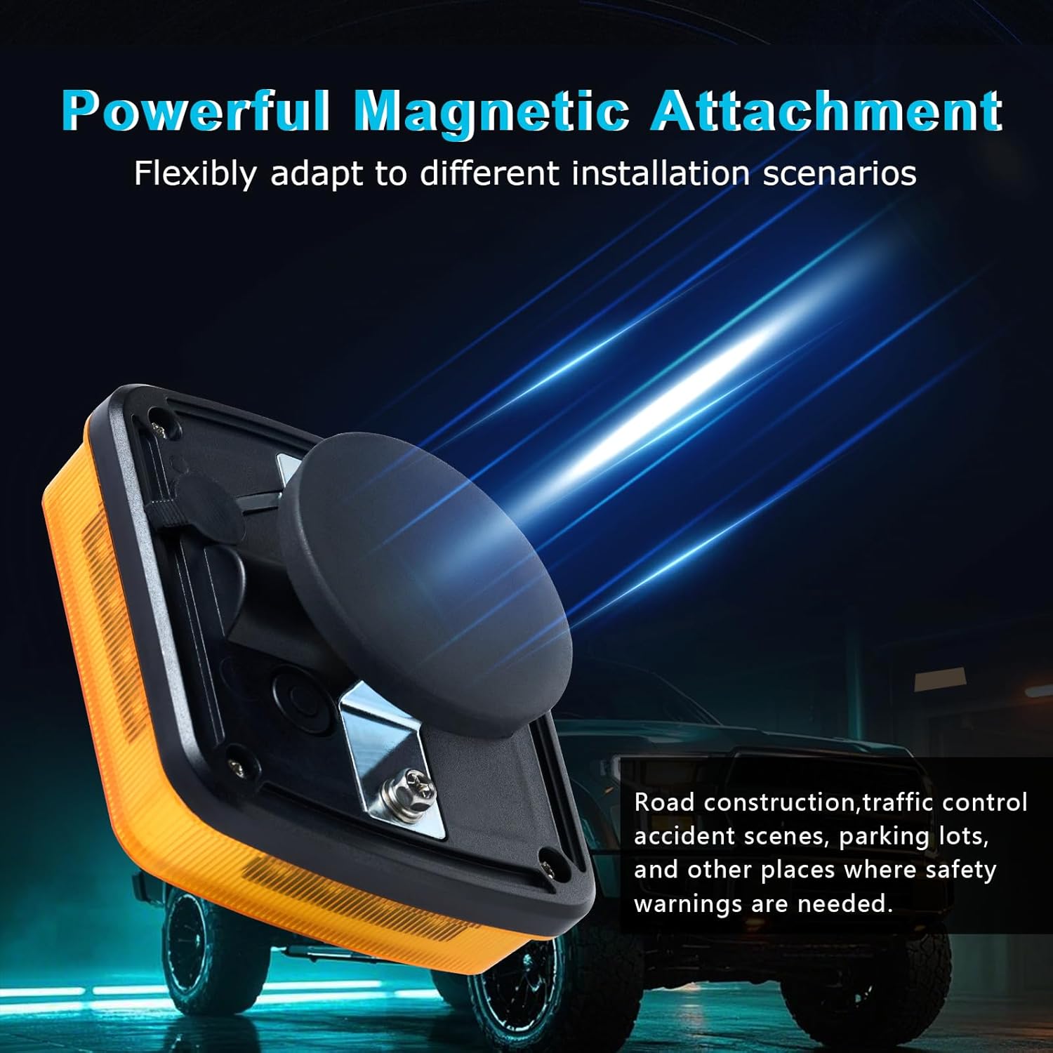 Markstor Wireless LED Road Flares Amber Emergency Strobe Lights