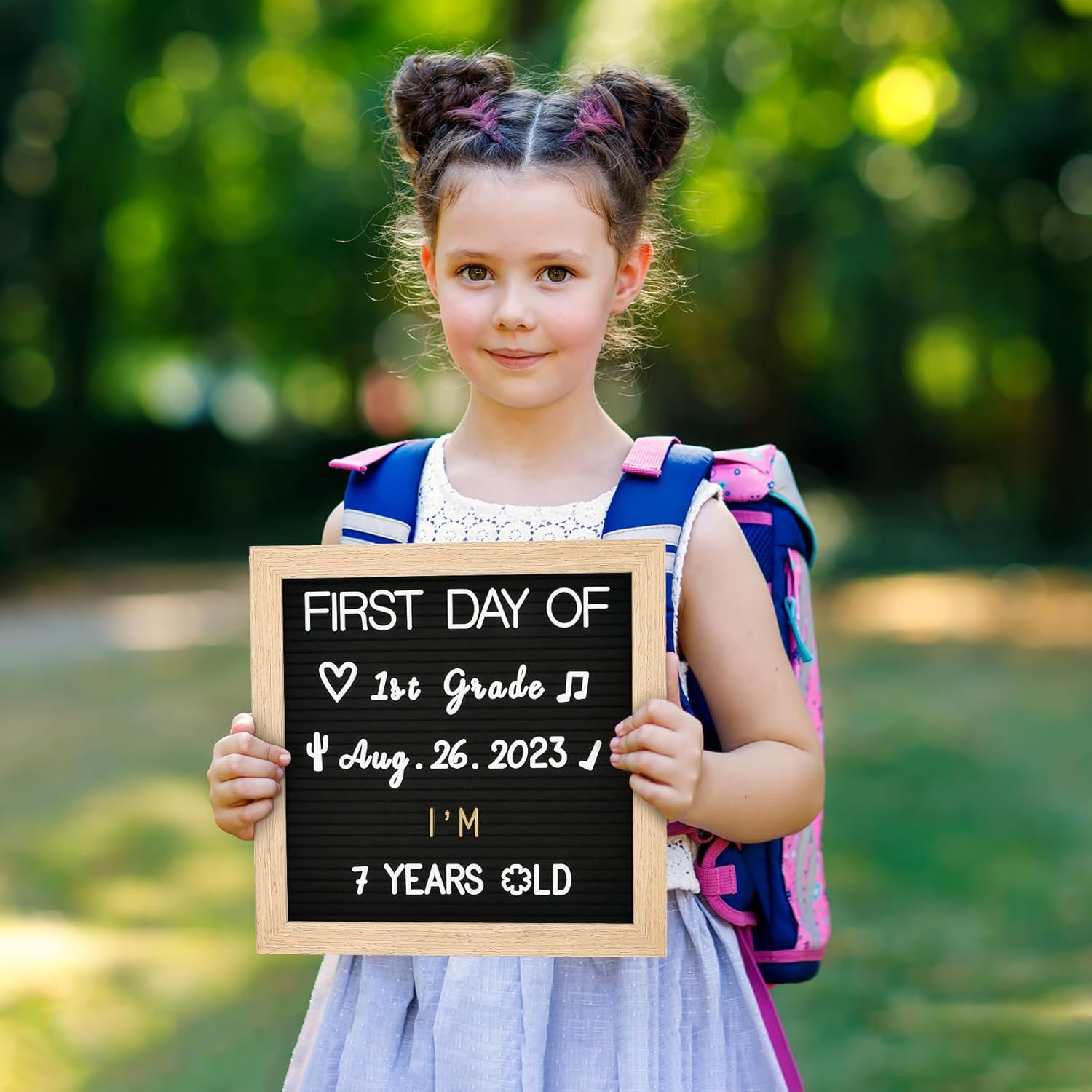 Changeable Felt Letter Board with Letters - 725 pcs First Day of School Board
