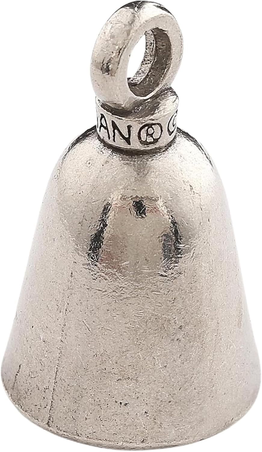 Guardian Bell Plain Good Luck Bell with Keyring and Black Velvet Gift Bag