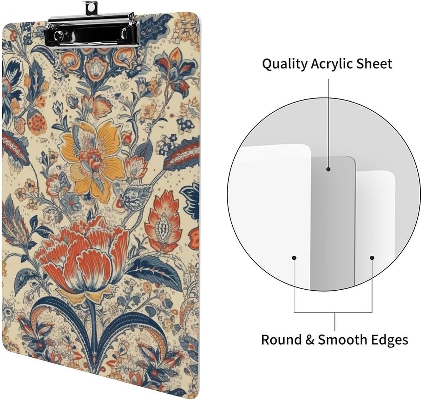 French Country Style Acrylic Clipboard for A4 Paper