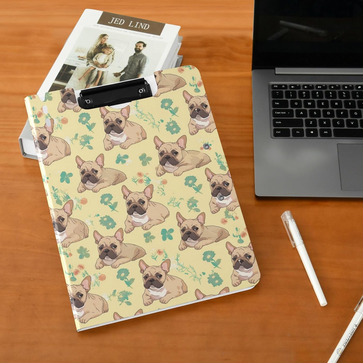 Cute Brown French Bulldog A4 Clipboard Folder