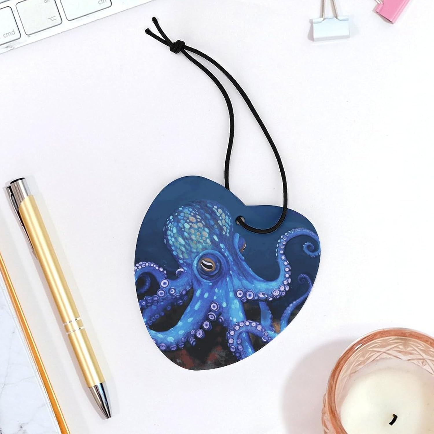 Blue Octopus Car Air Freshener Incense Chips 5 Pack