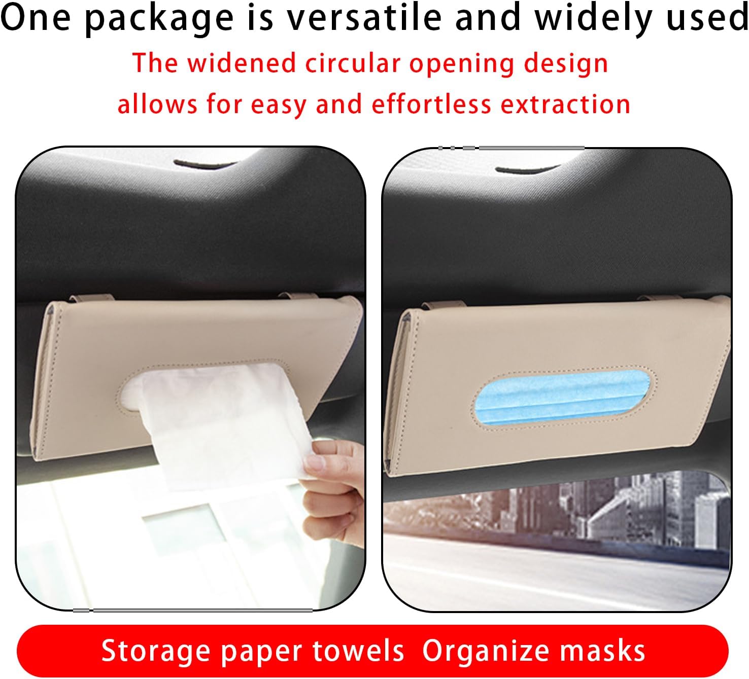 Damwot Car Visor Tissue Holder Organizer